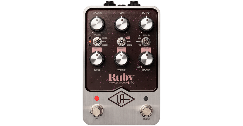 UAFX Ruby '63 Top Boost Amp Emulation pedal w/ Bluetooth