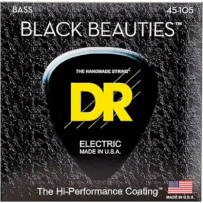 DR Strings BKB-45 Black Beauty Bass Medium Strings 45-105