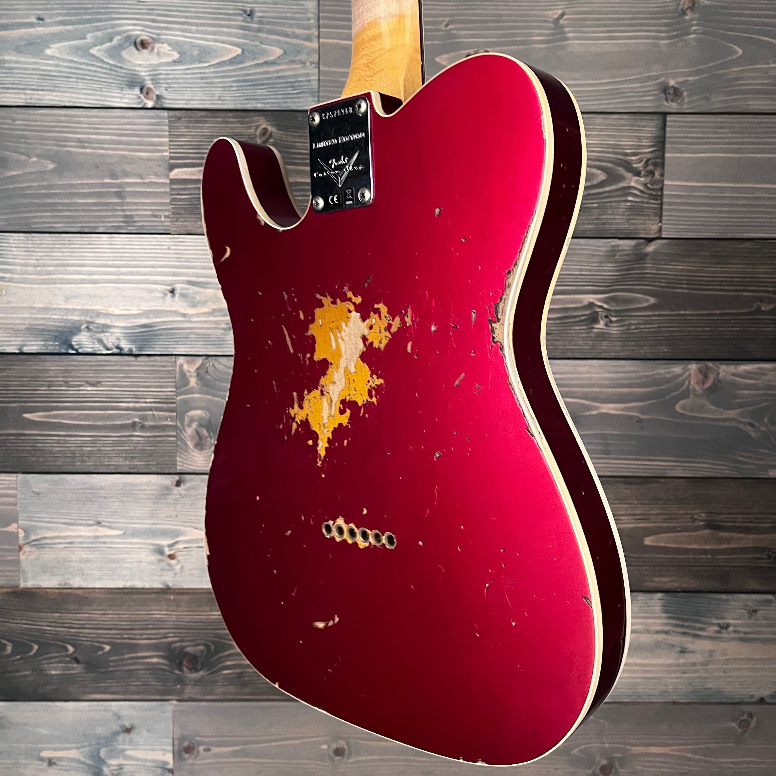 Fender Custom Shop Limited 1960 Telecaster Heavy Relic - Aged Candy Apple Red/3-Tone Sunburst