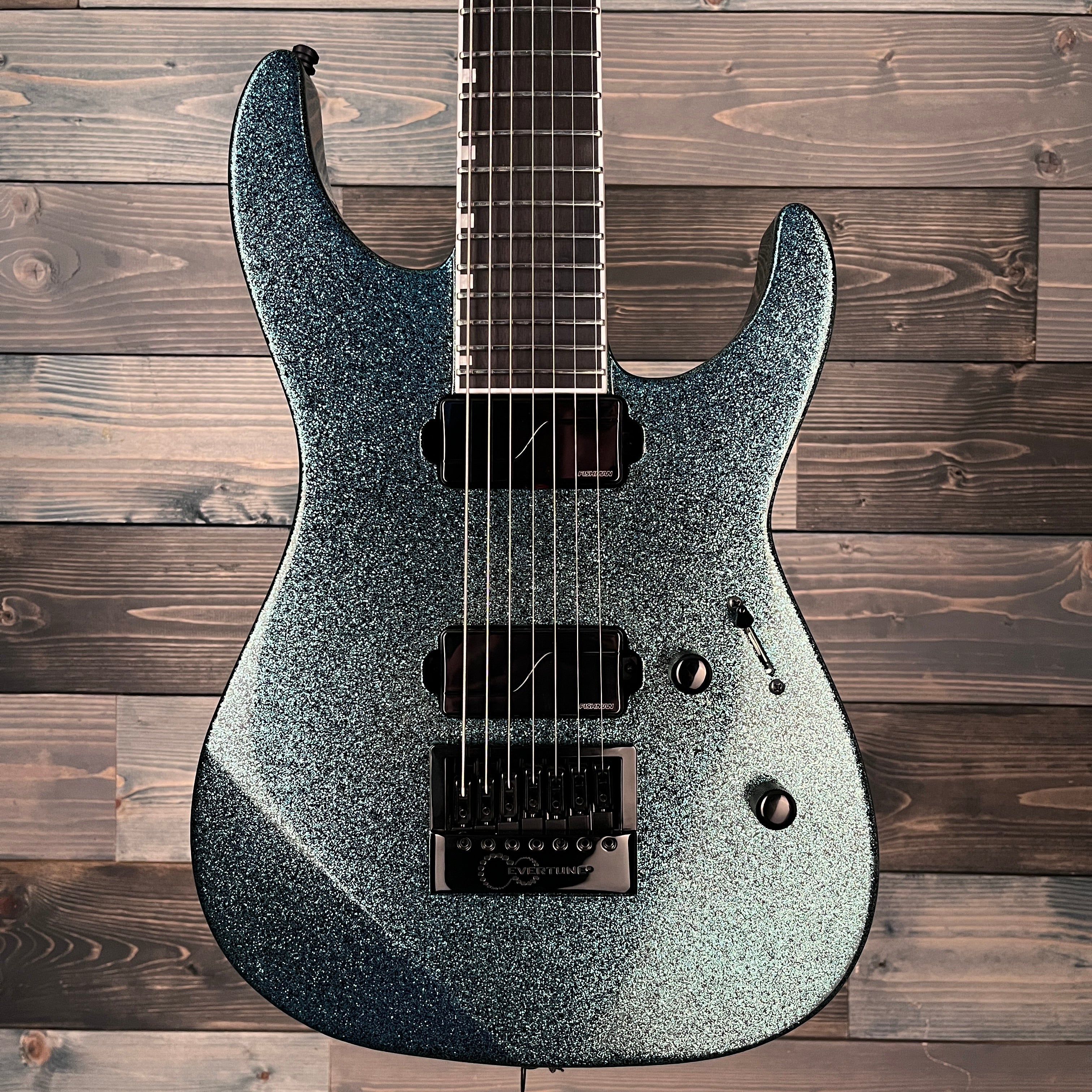 ESP E-II M-II 7B Baritone Evertune - Granite Sparkle