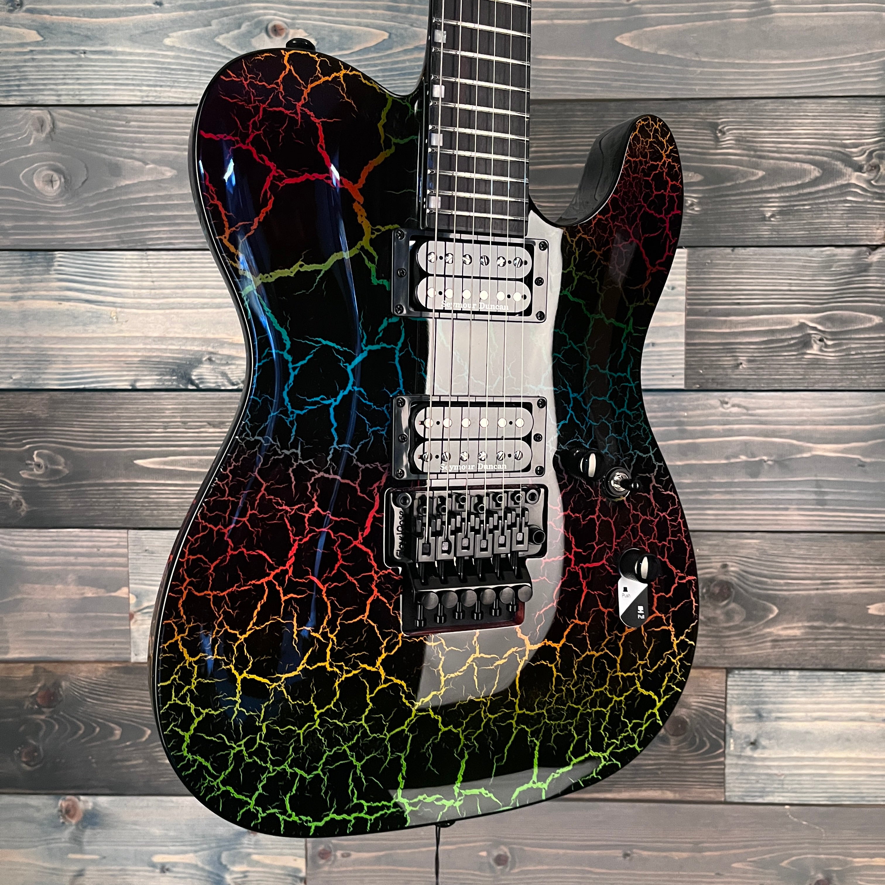 ESP LTD Eclipse '87 Electric - Rainbow Crackle