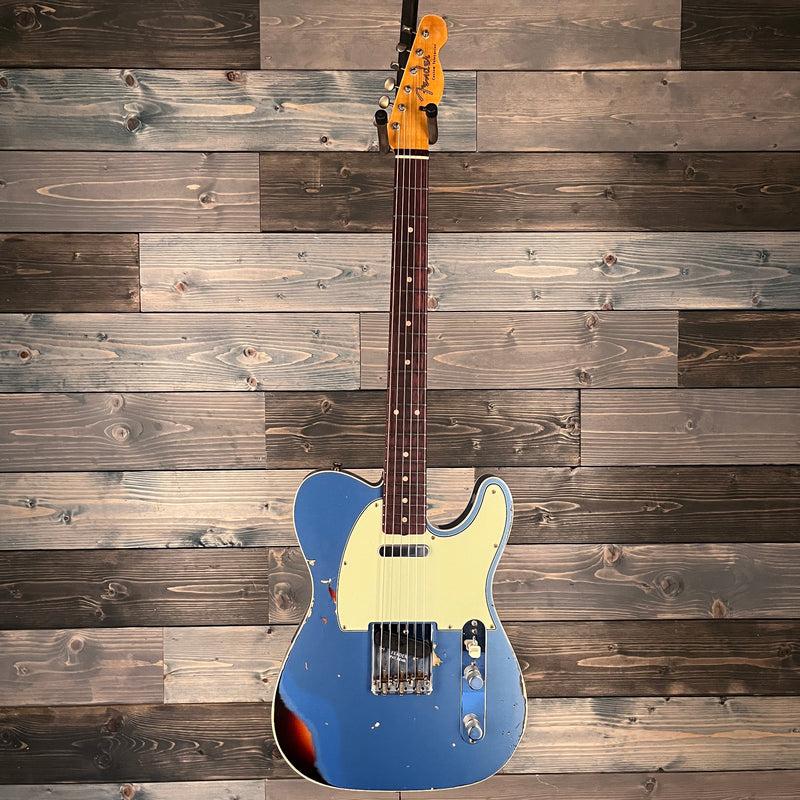 Fender Custom Shop '60 Tele Custom Heavy Relic - Aged Lake Placid Blue/Chocolate 3TS