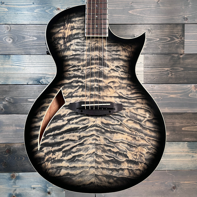 ESP LTD TL-6 Quilted Maple Electric - Charcoal Burst