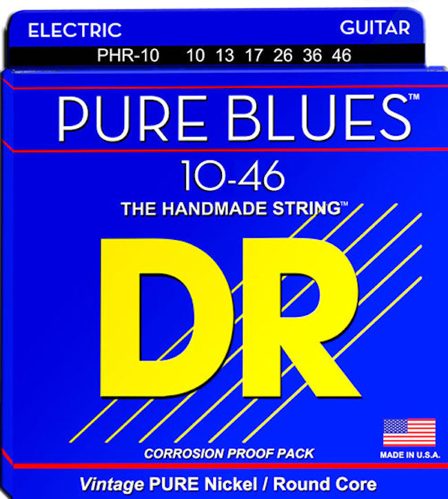 DR Strings PHR-10 Pure Blues Electric Strings Medium 10-46