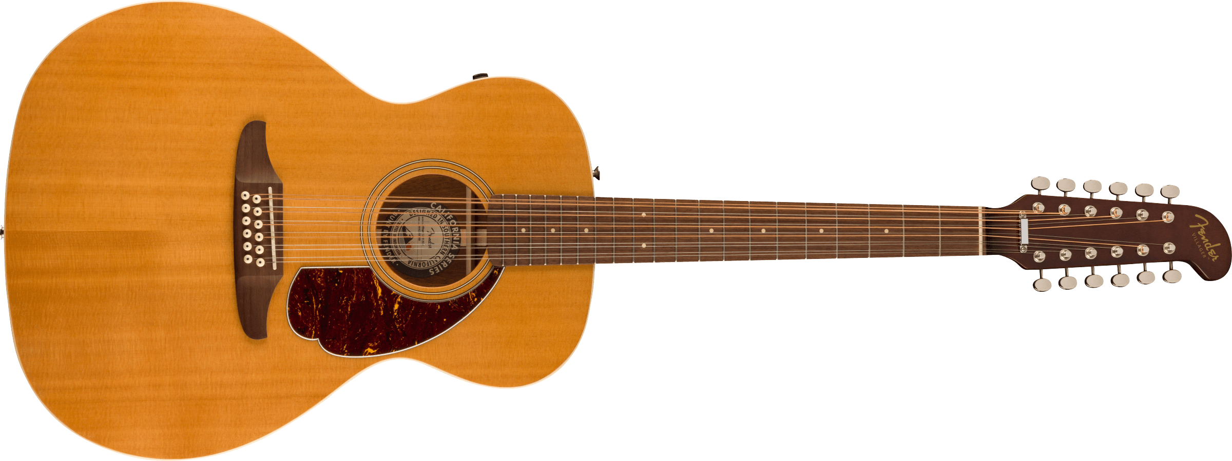 Fender Villager 12-String, Walnut FB, Tortoiseshell Pickguard, Aged Natural