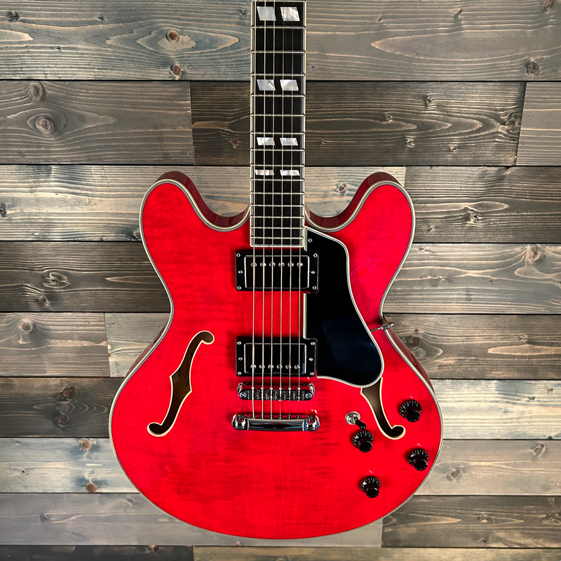 Eastman T486-RD Hollowbody Electric Guitar - Red