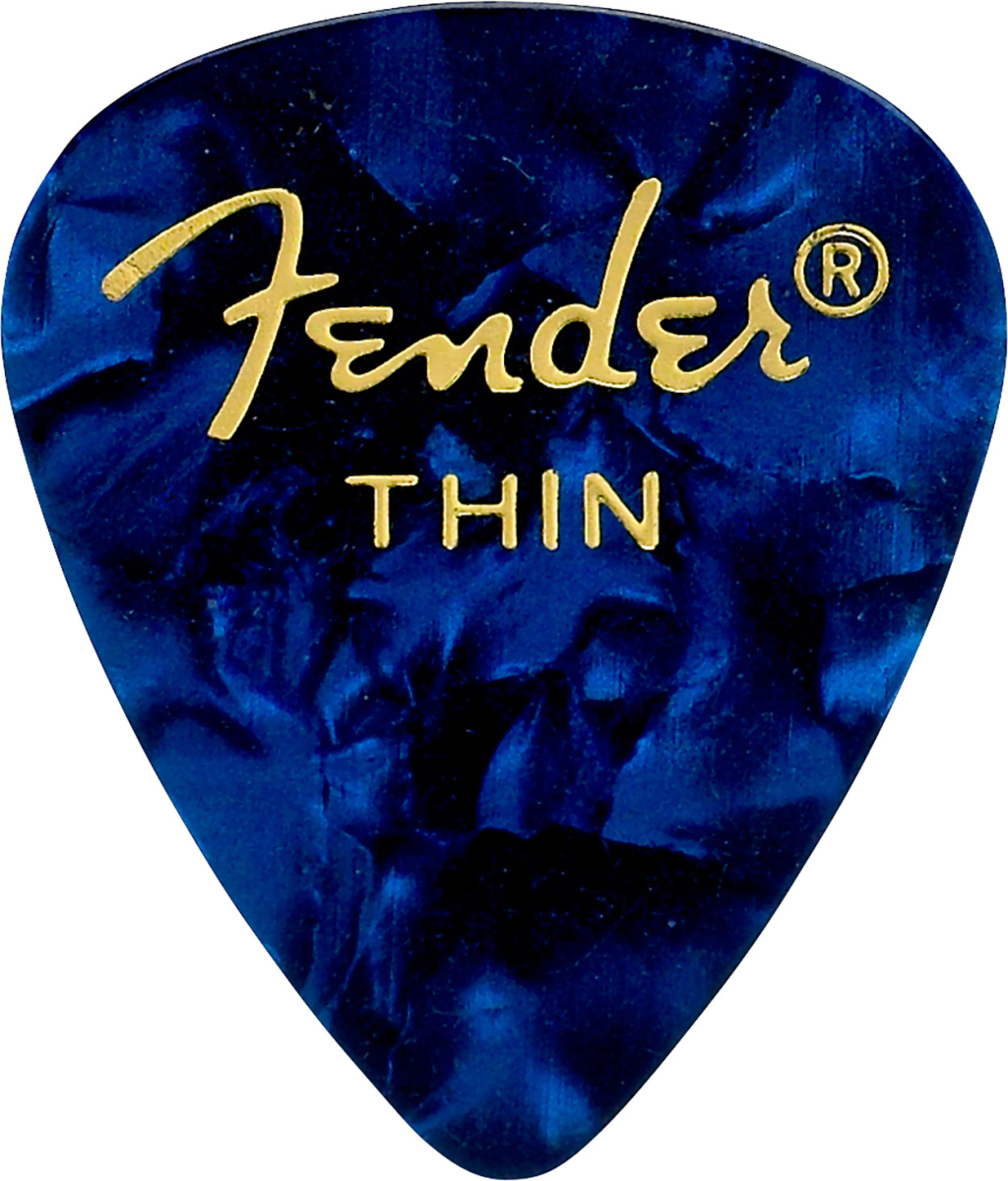 Fender Premium Celluloid 351 pick, Thin - Blue