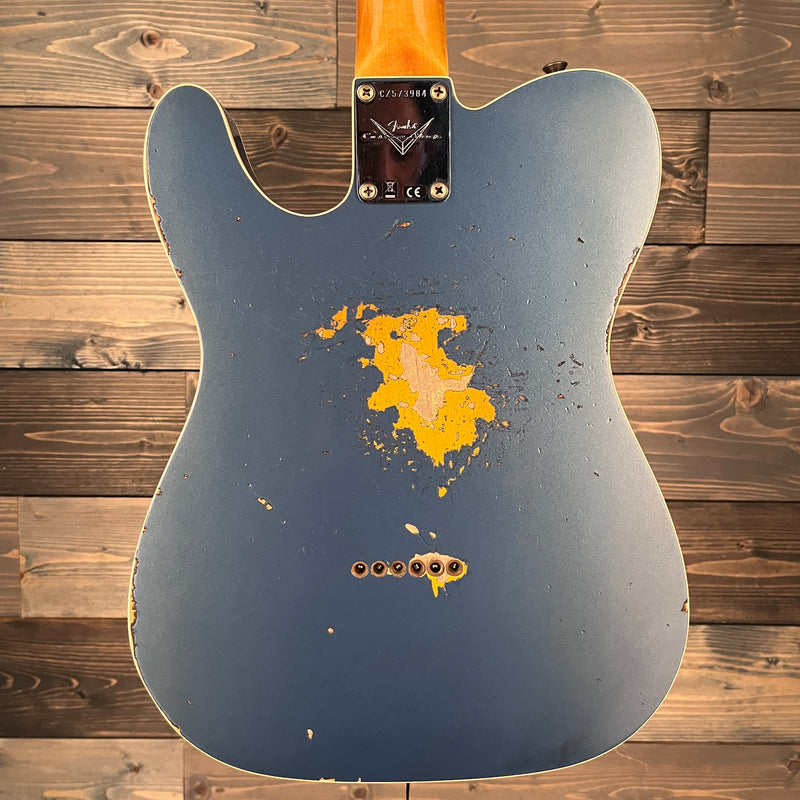Fender Custom Shop '60 Tele Custom Heavy Relic - Aged Lake Placid Blue/Chocolate 3TS