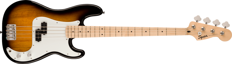 Fender Squier Sonic Precision Bass, White Pickguard, 2-Color Sunburst