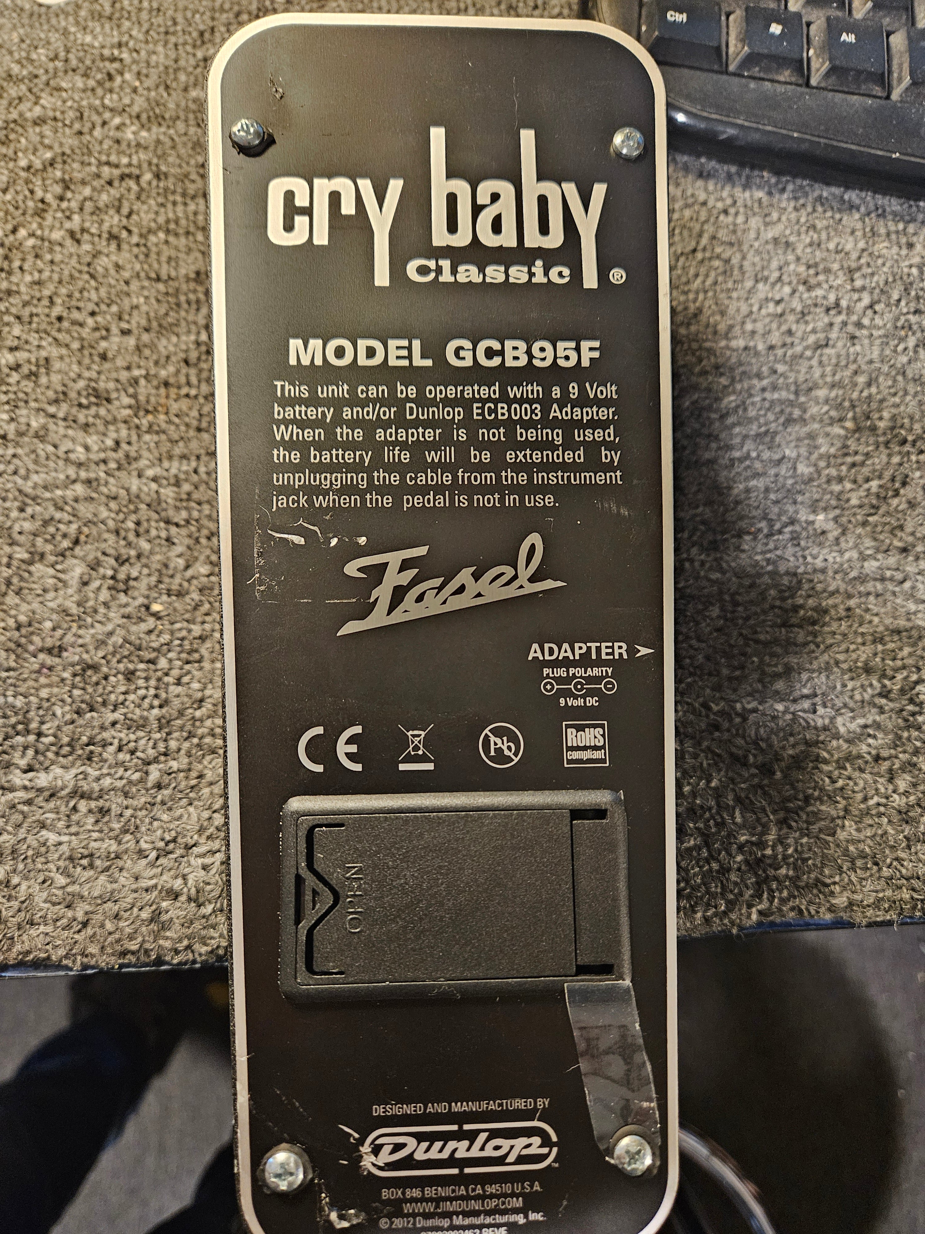 USED Dunlop Cry Baby Classic Wah