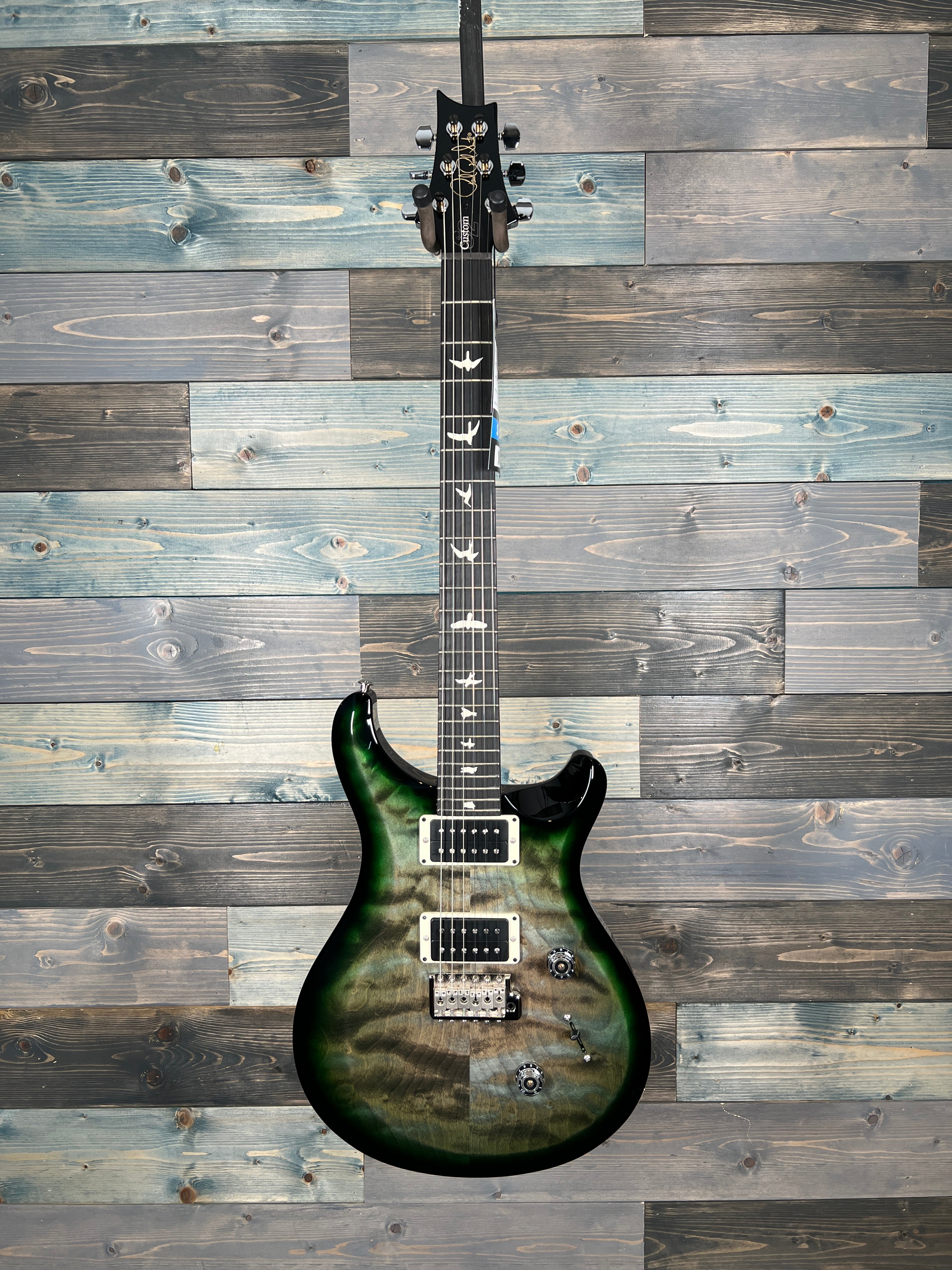 PRS S2 Custom 24 Electric  - Faded Grey Black Green Burst