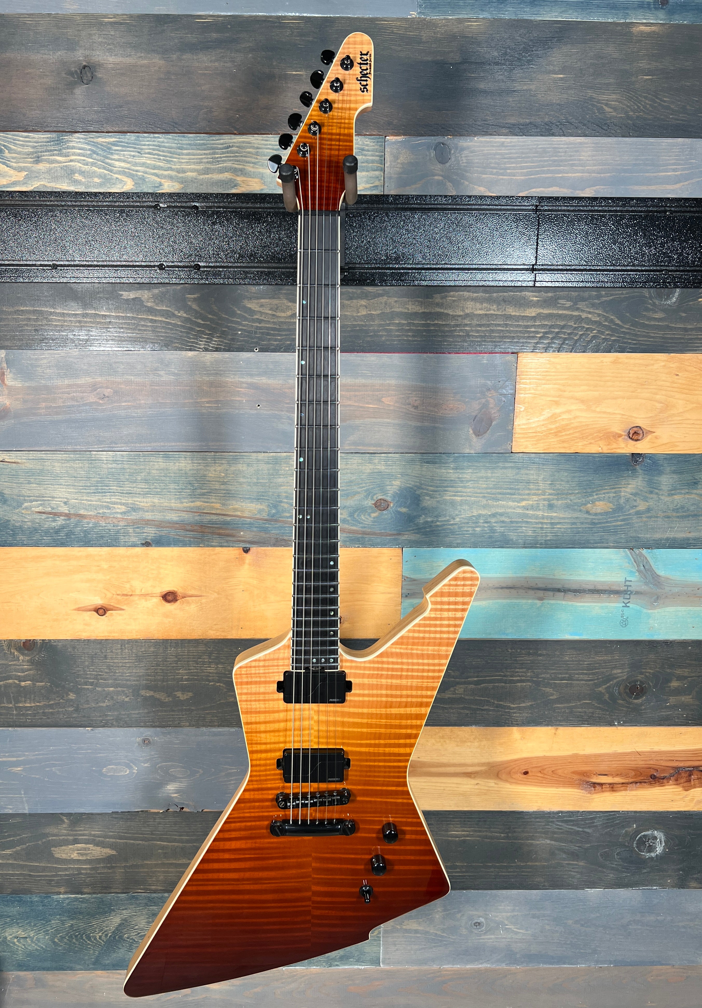 USED Schecter E-1 SLS Elite - Antique Sunset Fade