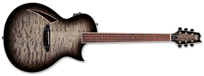ESP LTD TL-6 Quilted Maple Electric - Charcoal Burst