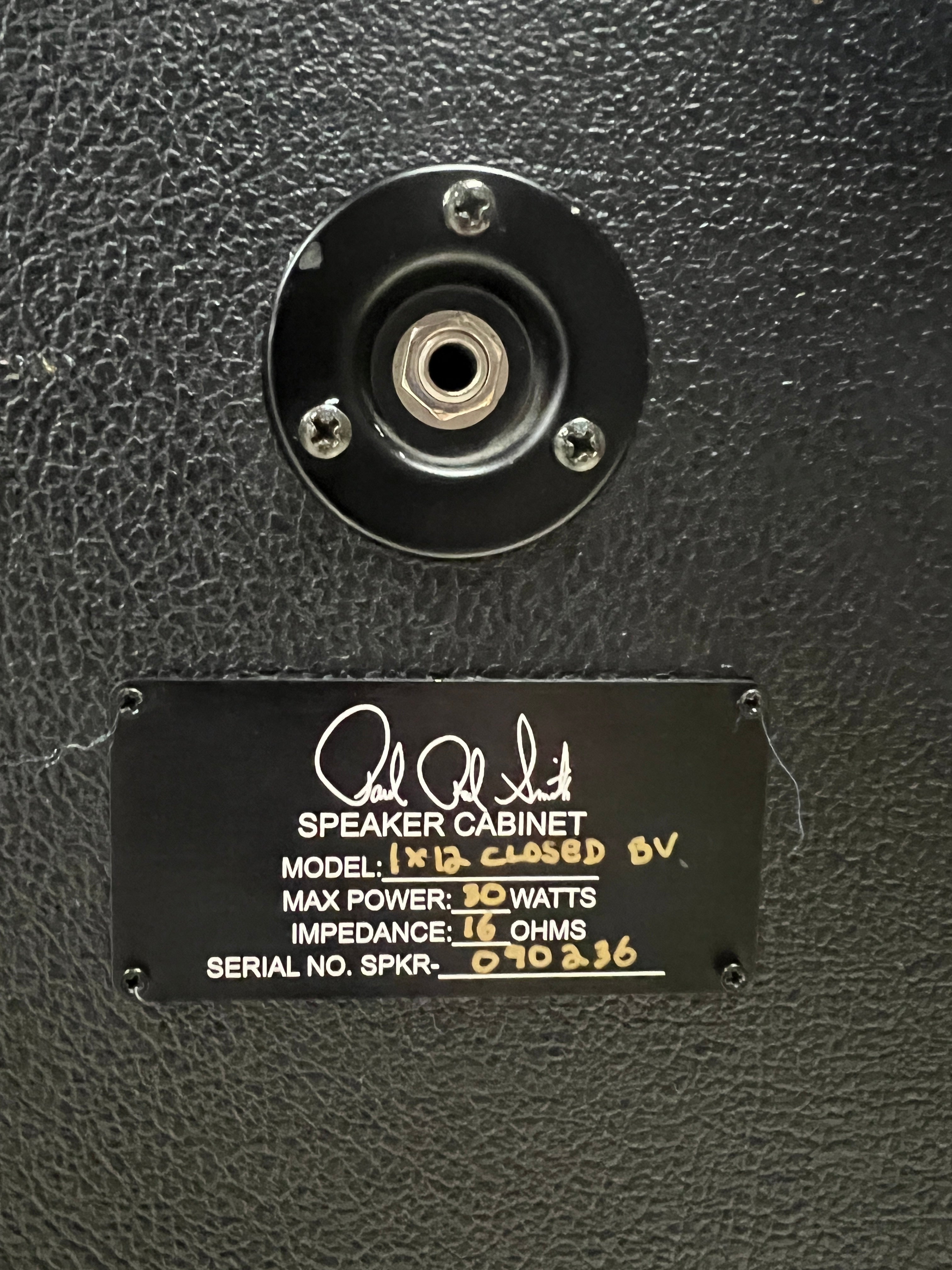 USED PRS 1x12 Cabinet  Closed Back - vintage 30