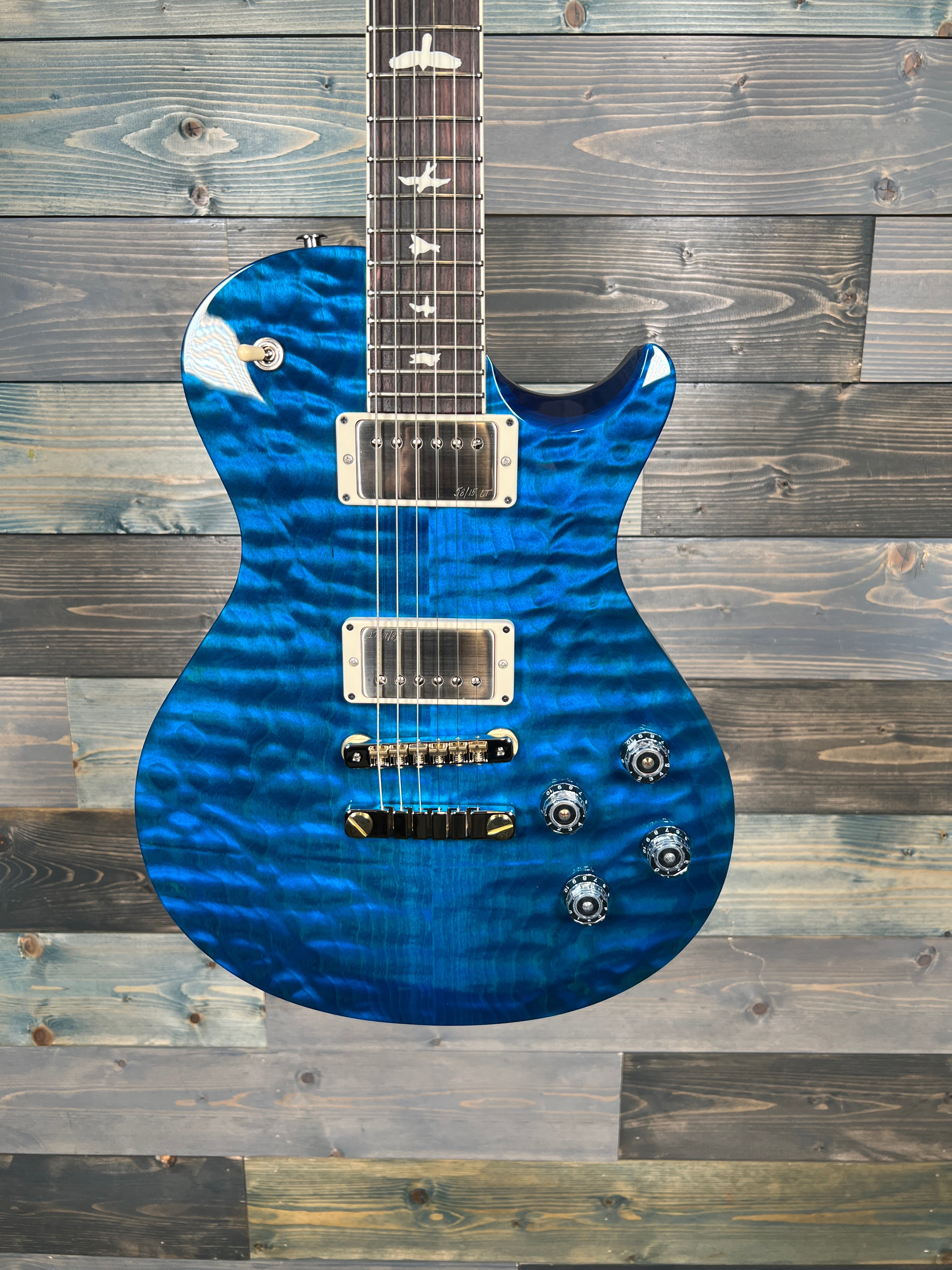 PRS S2 McCarty Singlecut 594 Quilt top Electric - Blue Matteo