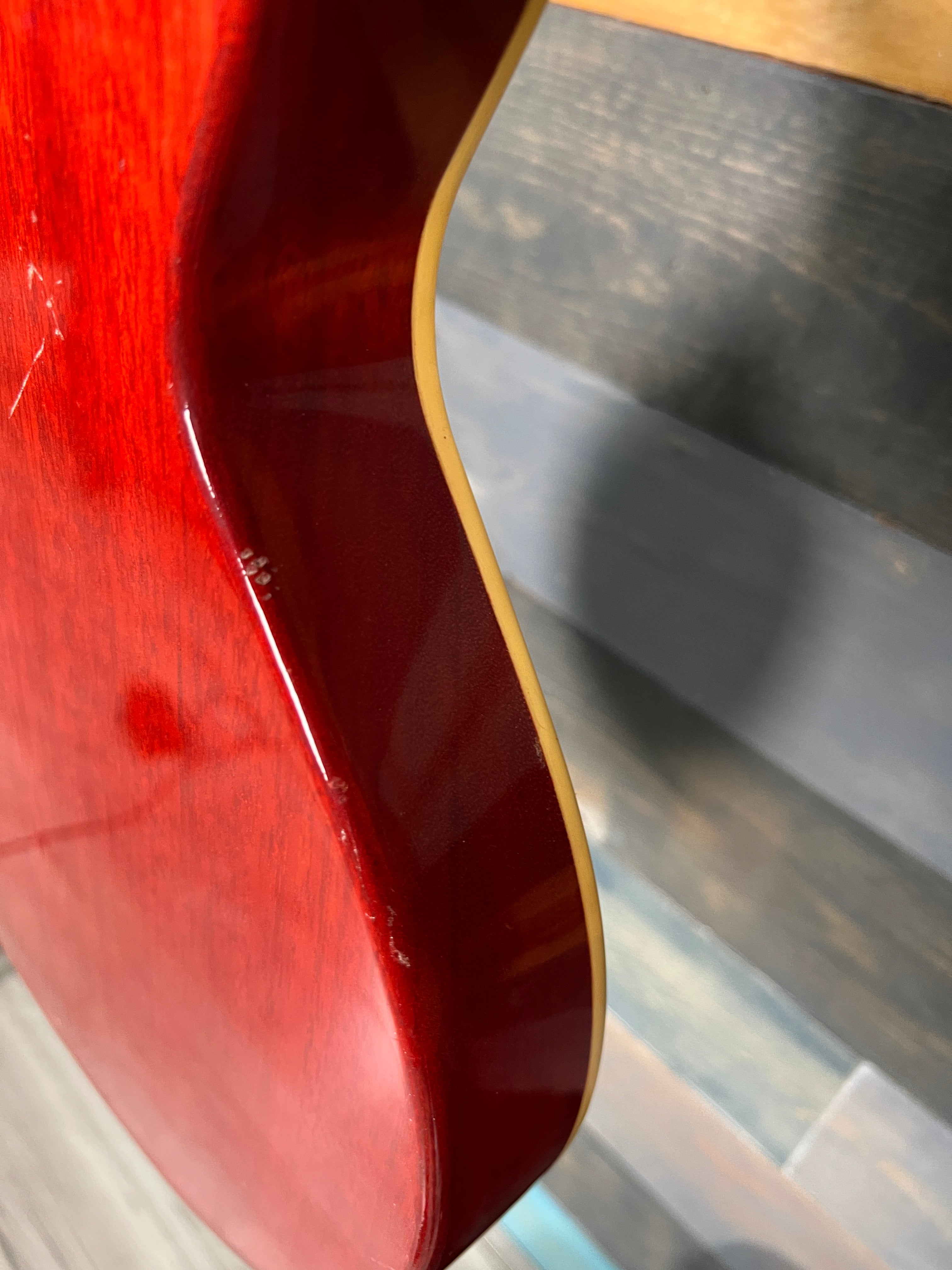 USED Crook Custom Guitars Les Paul - Washed Cherry