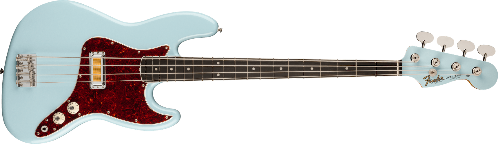 Fender Gold Foil Jazz Bass, Ebony Fingerboard, Sonic Blue