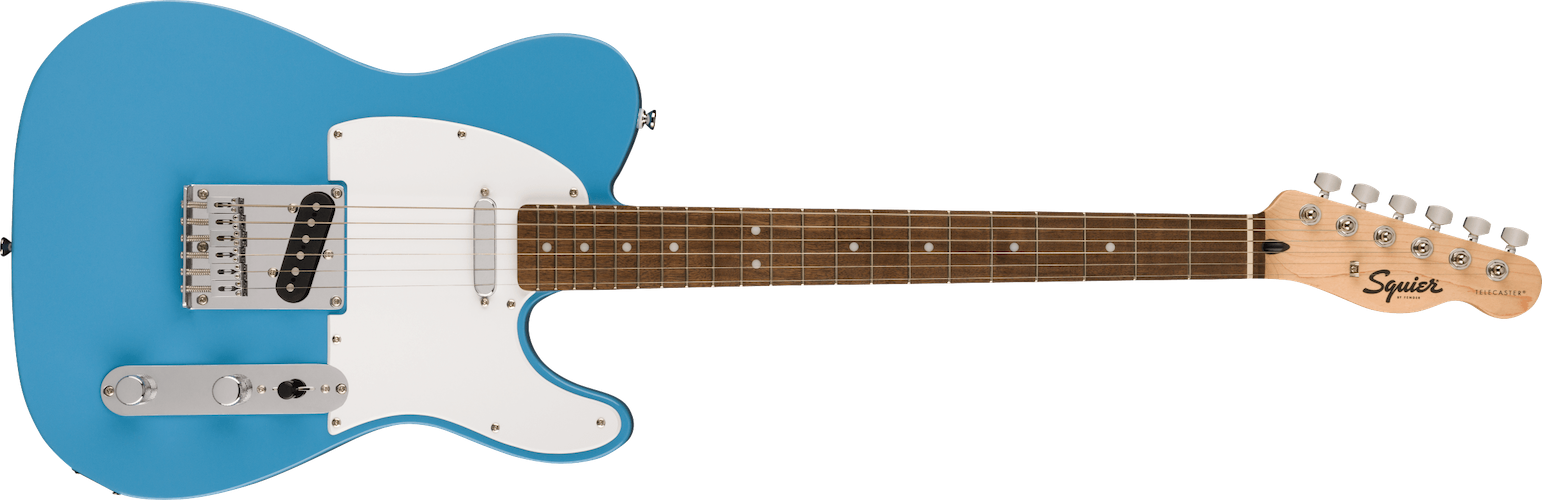 Fender Squier Sonic Telecaster, Laurel Fingerboard, White Pickguard, California Blue