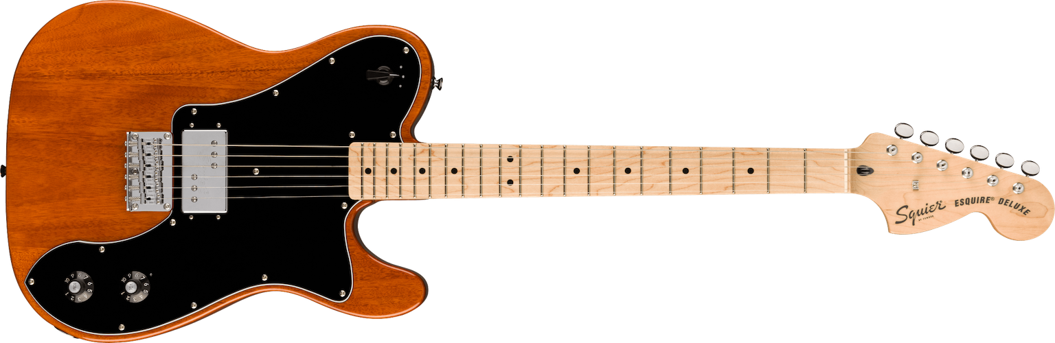 Fender Paranormal Esquire Deluxe, Maple Fingerboard, Black Pickguard, Mocha