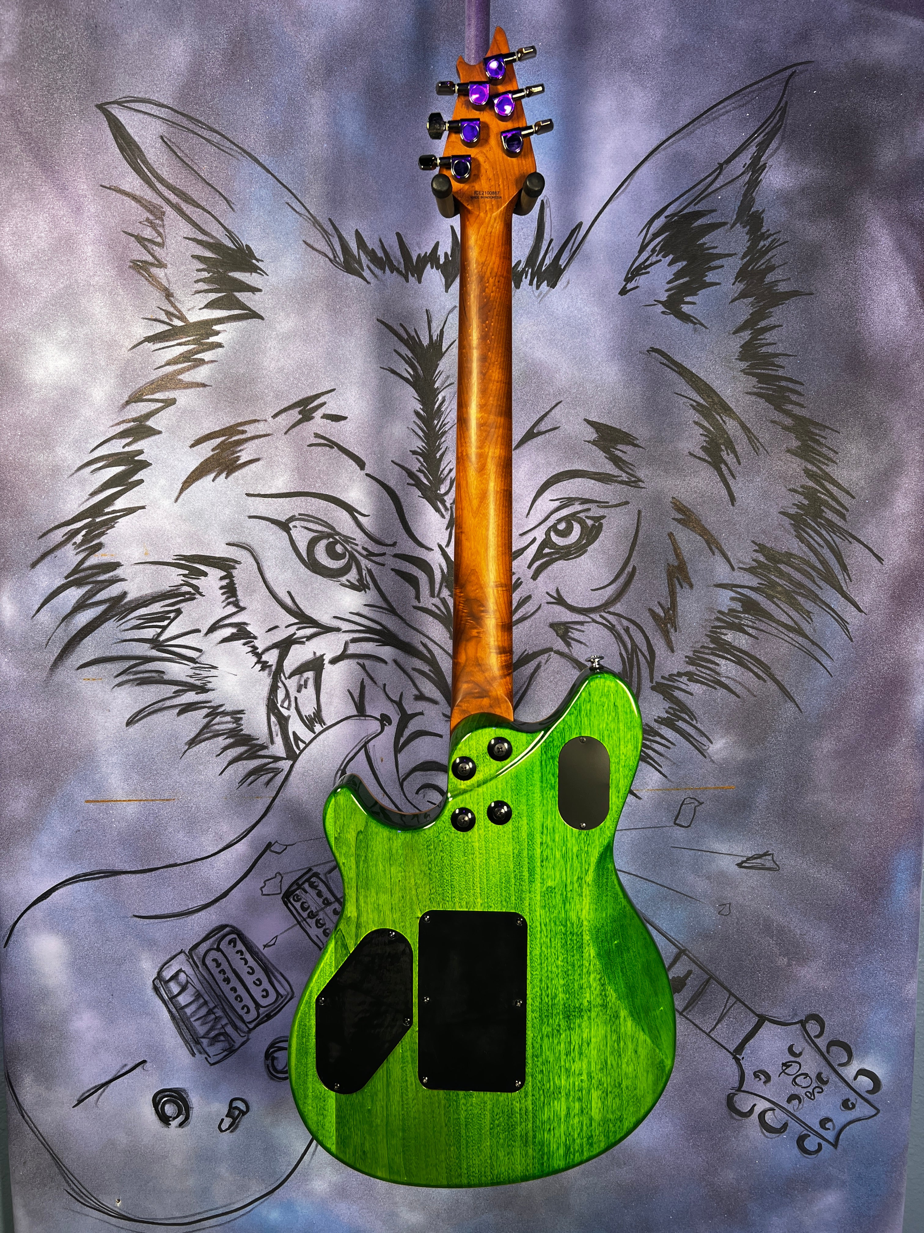 USED EVH Wolfgang Standard Quilt - Transparent Green