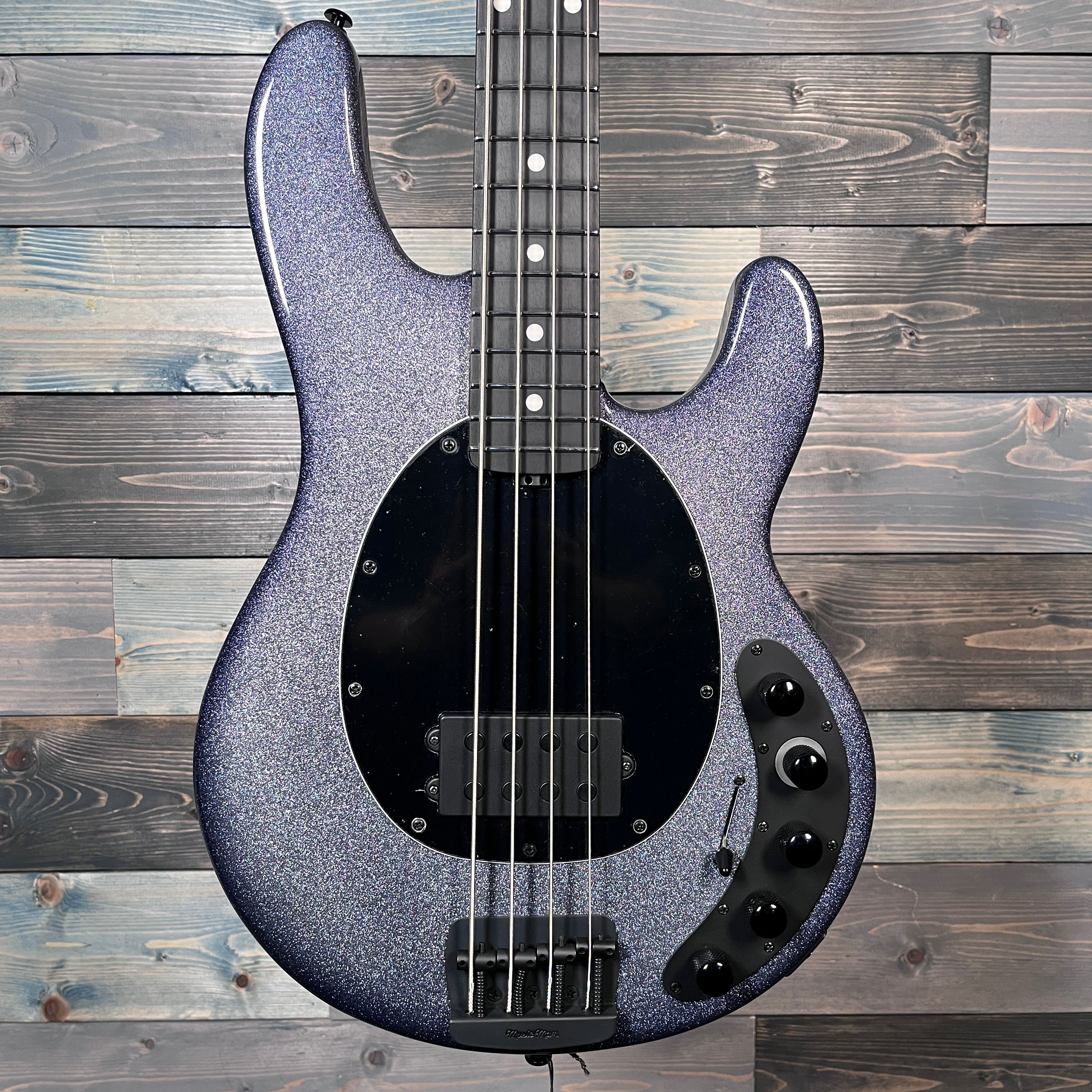 Ernie Ball Music Man Dark Ray 4 Bass Guitar - Starry Night