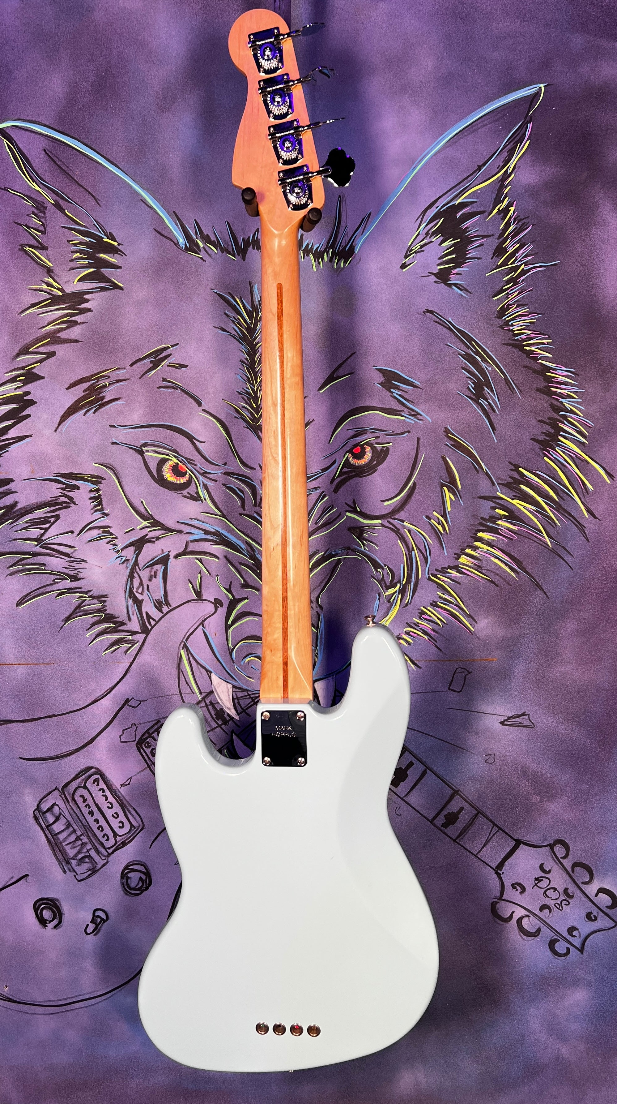 USED 2001 Fender Mark Hoppus Signature Jazz Bass - Daphne Blue