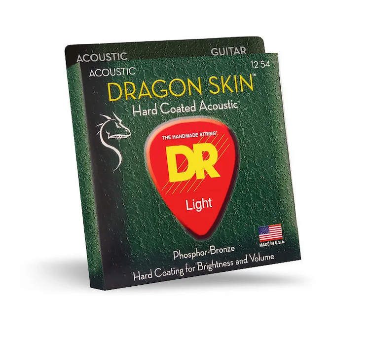 DR Strings DSA-12 DragonSkin Acoustic Light Strings 12-54