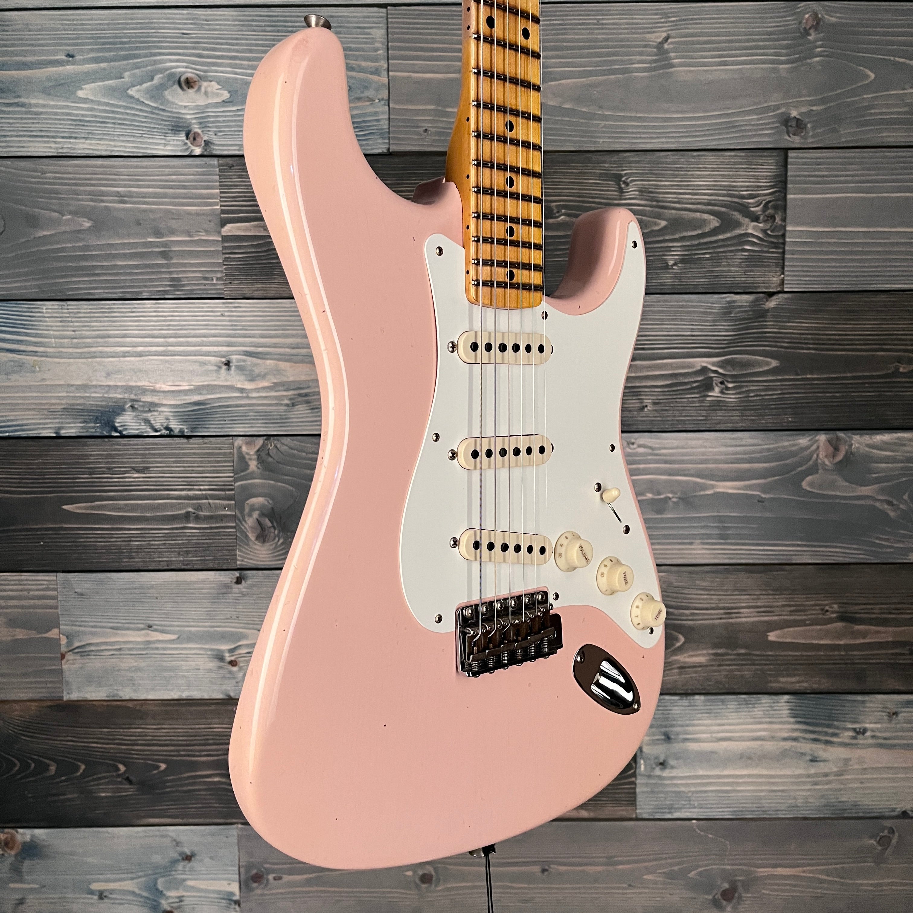 Fender Custom Shop Limited '57 Strat Journeyman Relic - Super Faded Aged Shell Pink