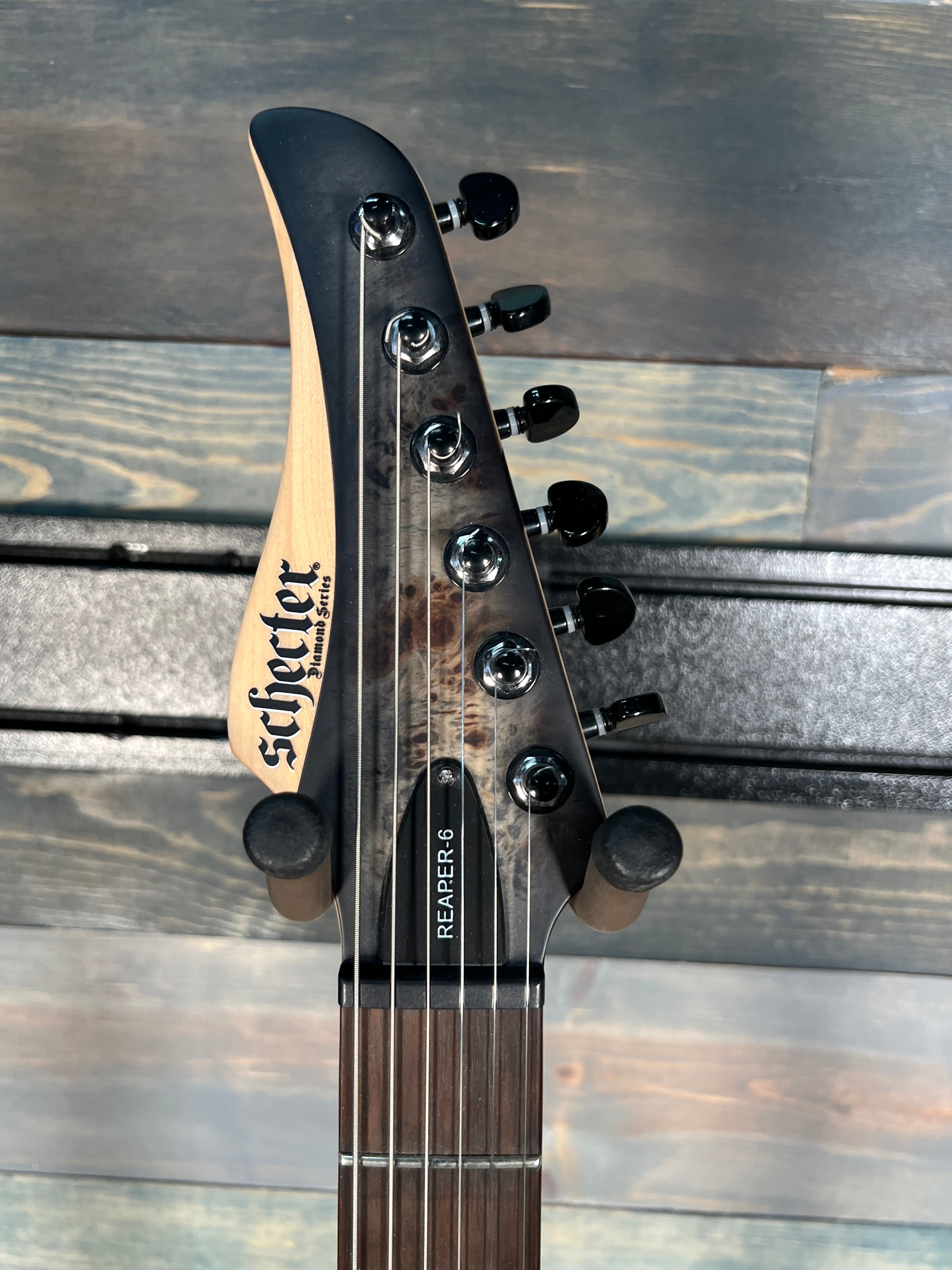 USED Schecter Rearper-6  - Charcoal Burst