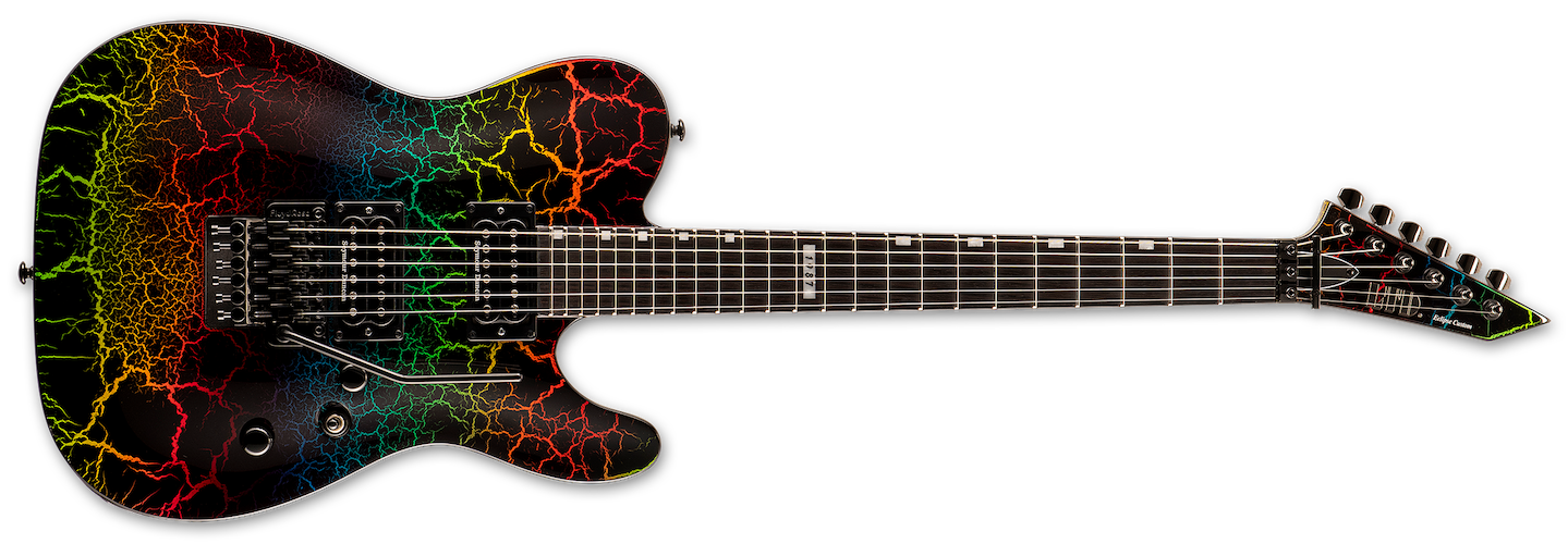 ESP LTD Eclipse '87 Electric - Rainbow Crackle