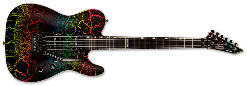ESP LTD Eclipse '87 Electric - Rainbow Crackle