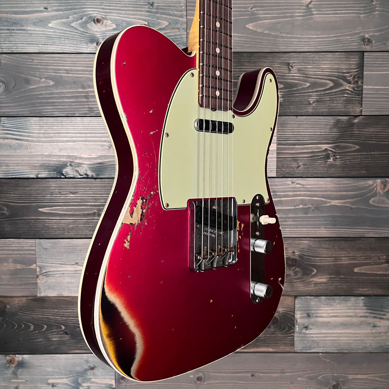 Fender Custom Shop Limited 1960 Telecaster Heavy Relic - Aged Candy Apple Red/3-Tone Sunburst