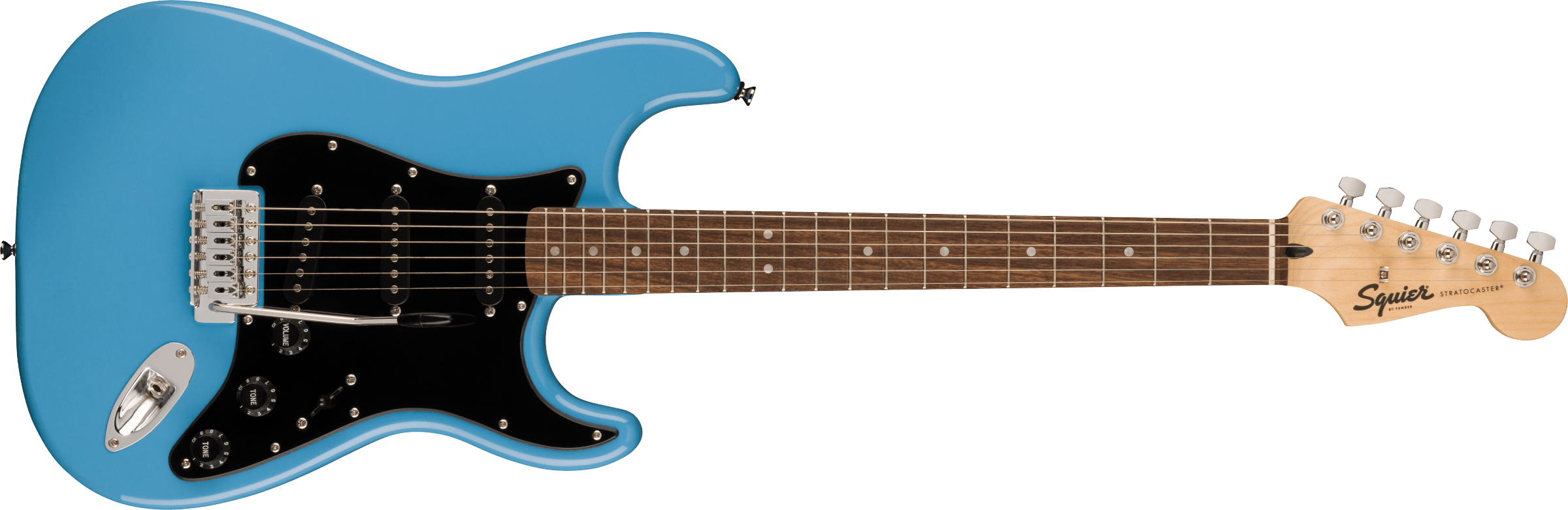Fender Squier Sonic Stratocaster, Black Pickguard, California Blue