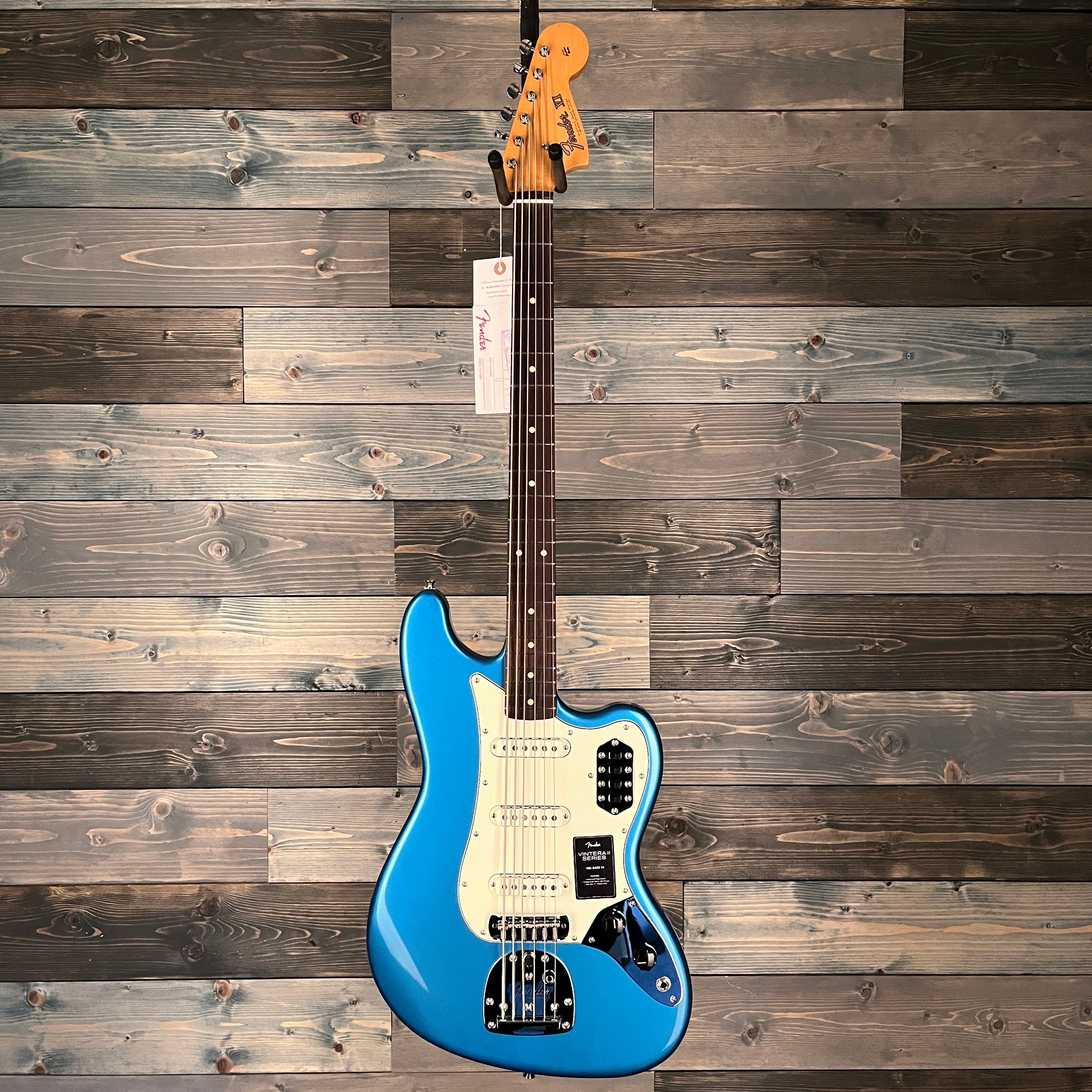 Fender Vintera II '60s Bass VI, Rosewood Fingerboard, Lake Placid Blue