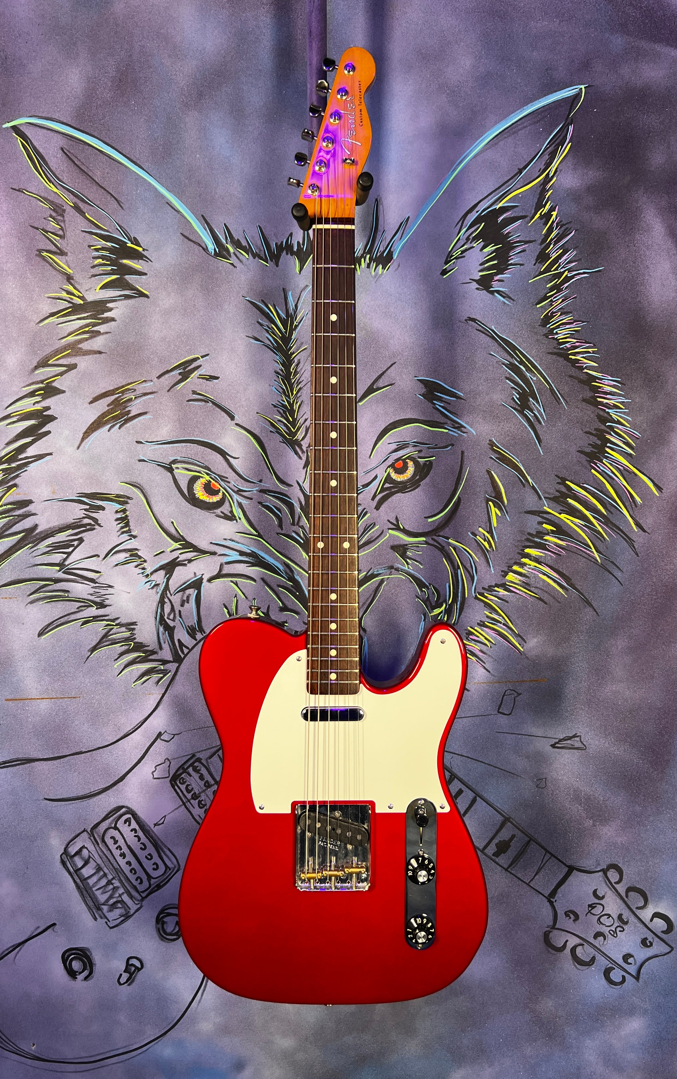 USED Fender Muddy Waters Signature Telecaster - Metallic Red