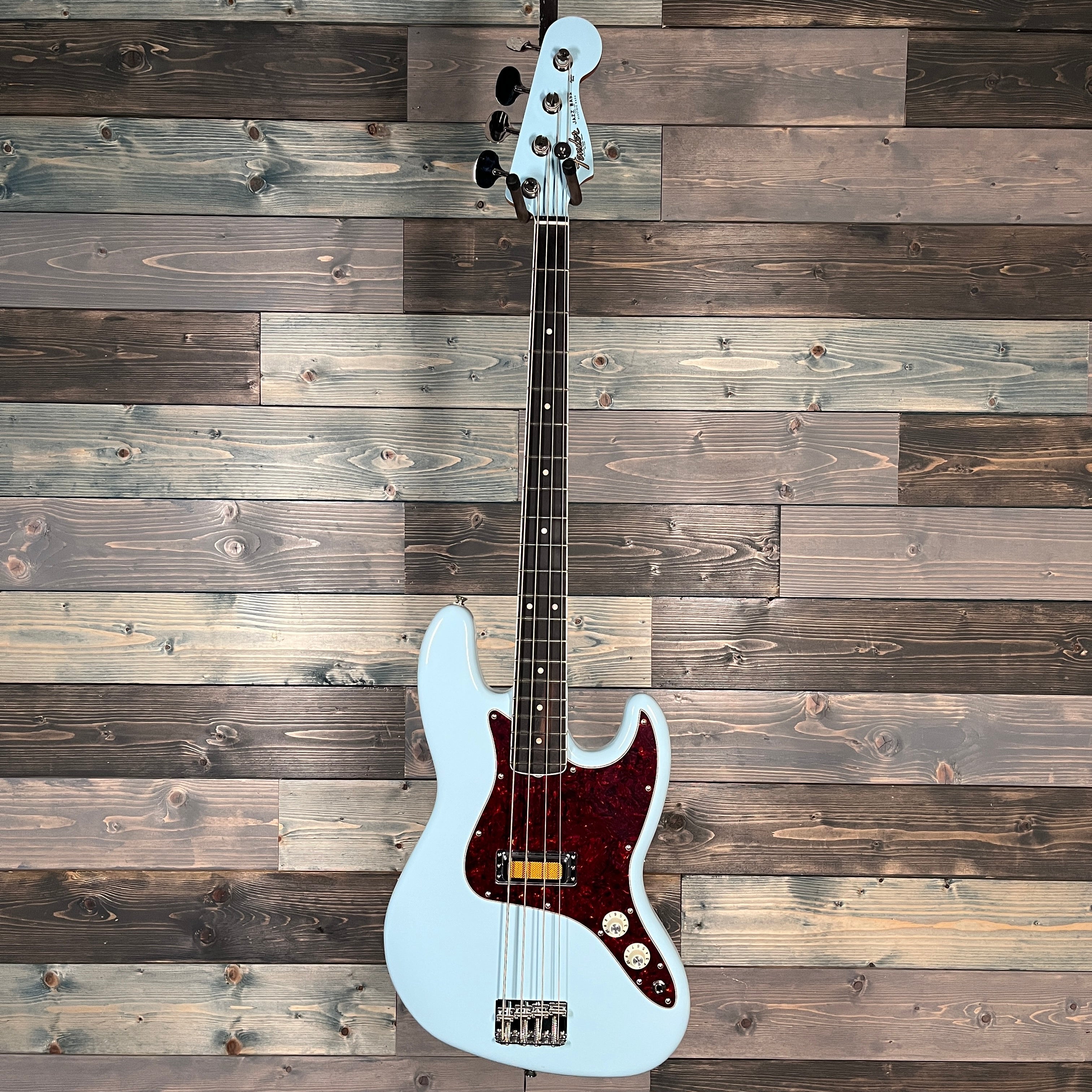 Fender Gold Foil Jazz Bass, Ebony Fingerboard, Sonic Blue