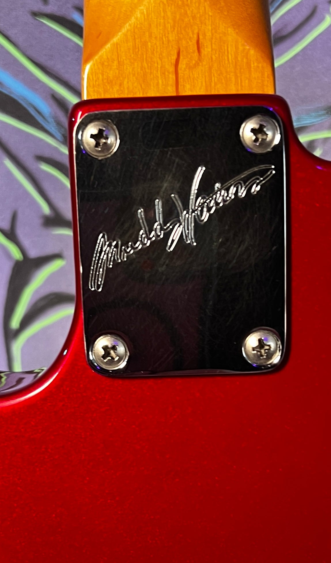 USED Fender Muddy Waters Signature Telecaster - Metallic Red