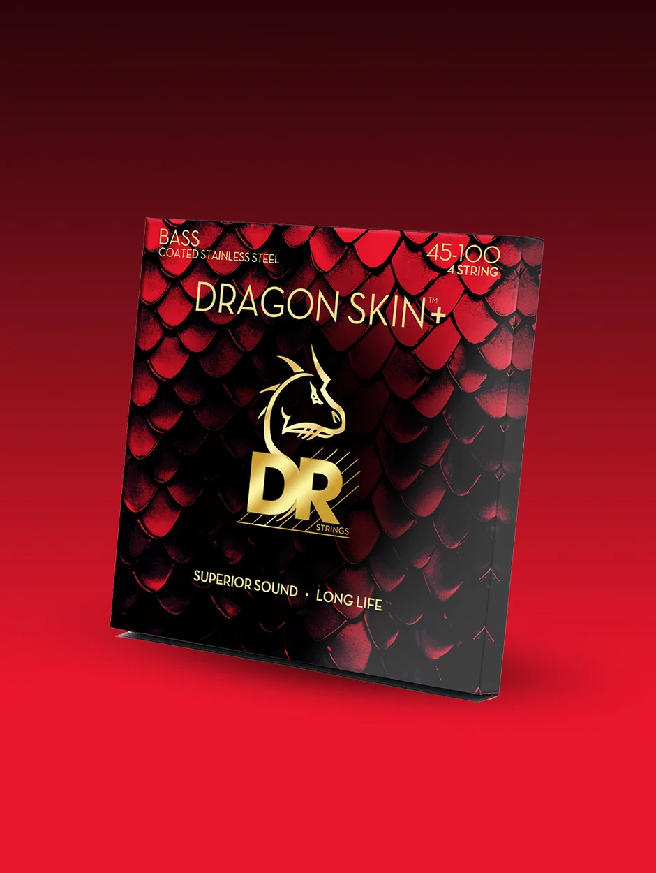 DR Strings DRAGON SKIN + Stainless Steel Bass Strings 4 string 45-105