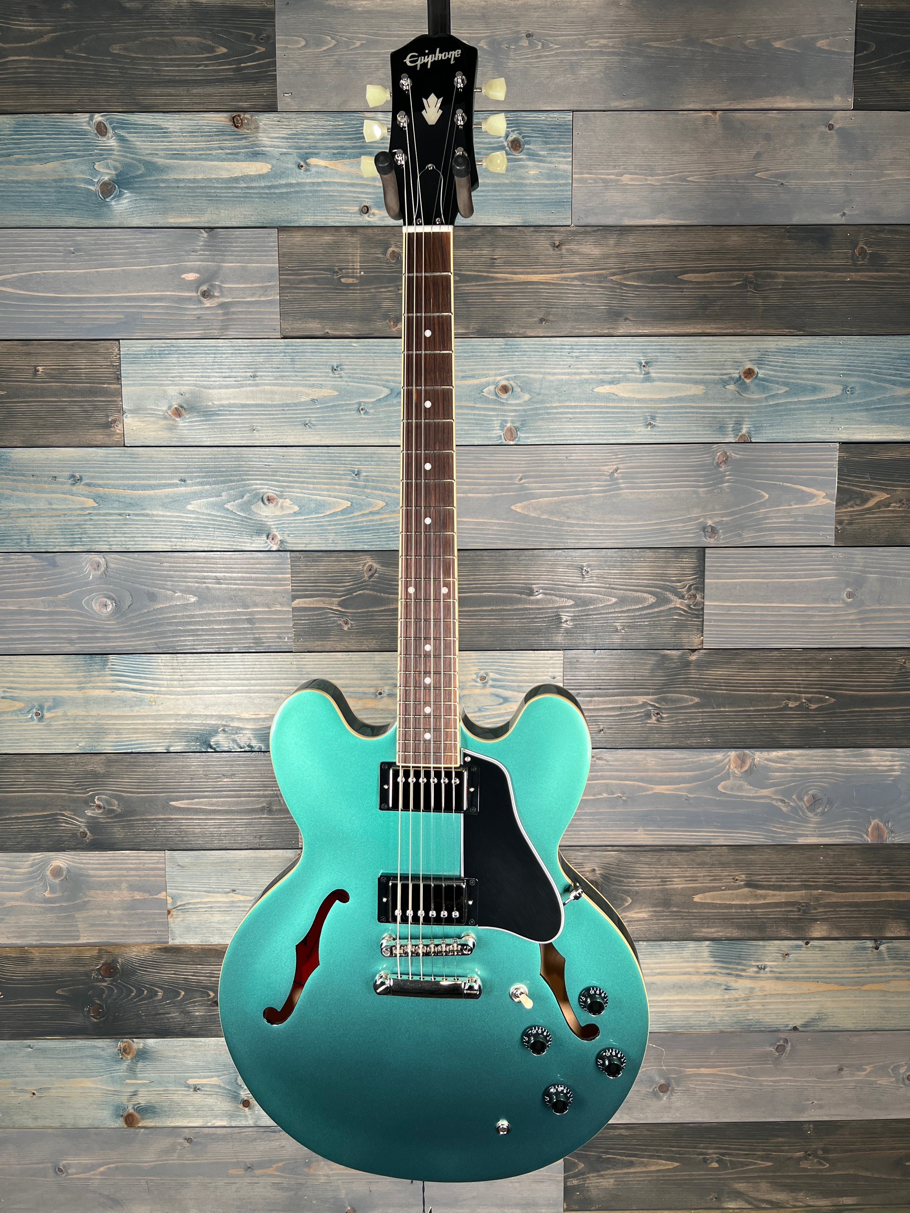 USED Epiphone ES-335 Traditional Pro Semi-Hollow Electric Guitar Inverness Green