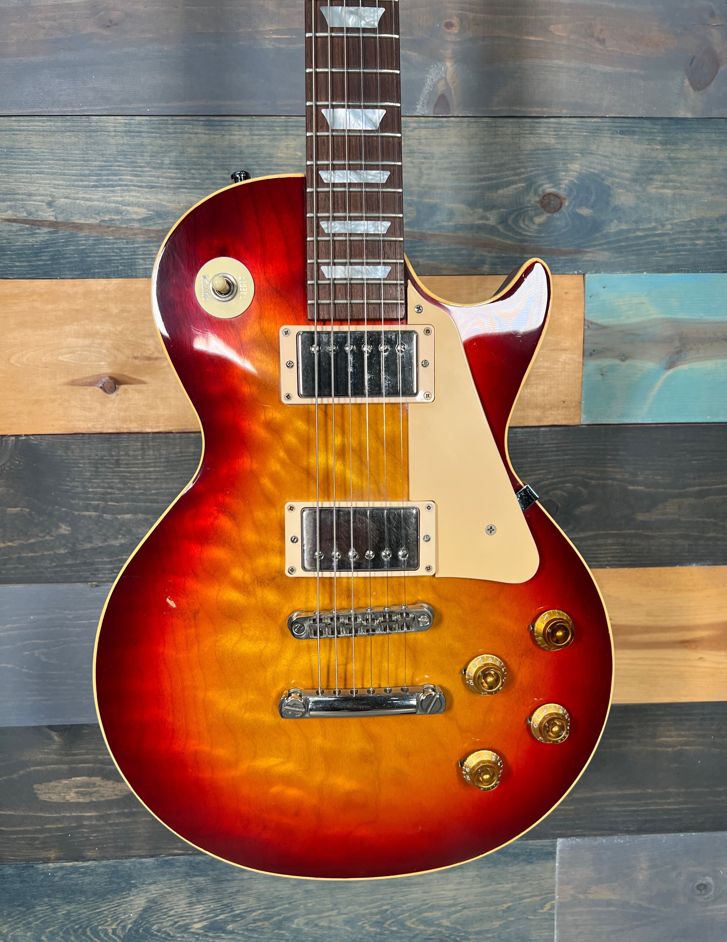 USED Crook Custom Guitars Les Paul - Washed Cherry