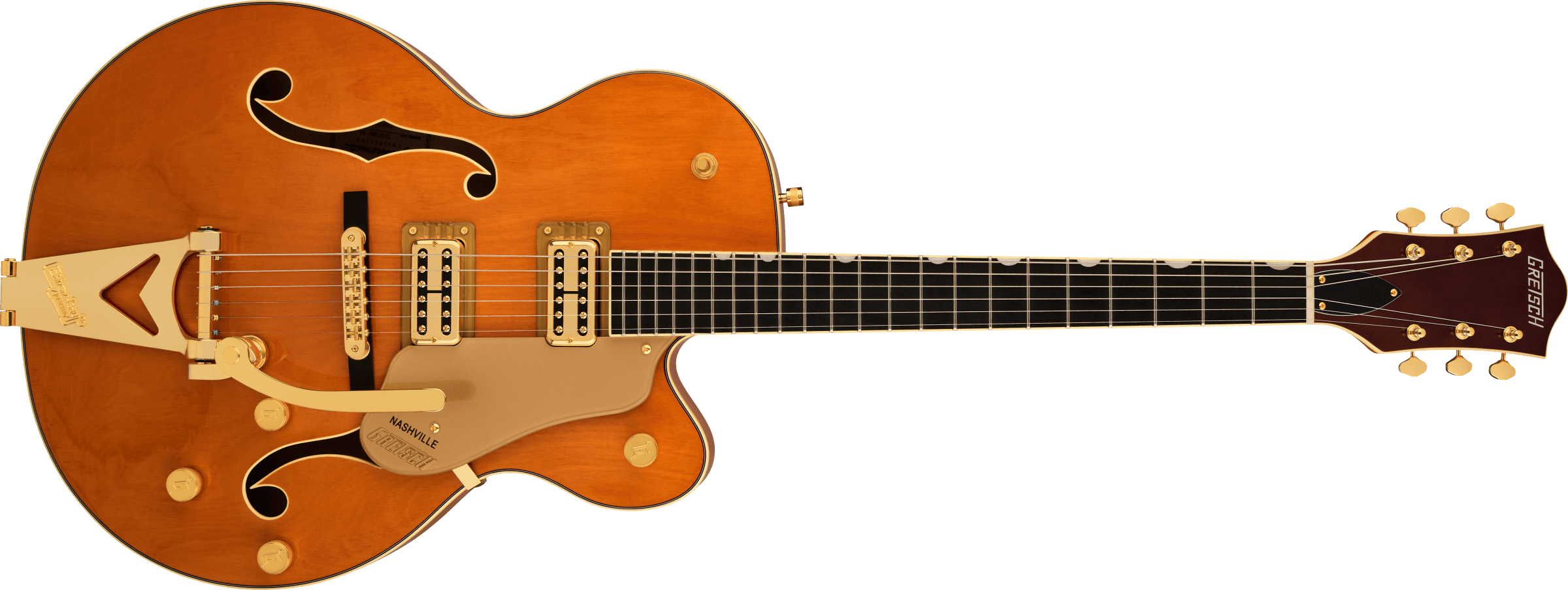 Gretsch Synchromatic Nashville Hollow body  Single Cut W/ Bigsby - 50s Orange Satin