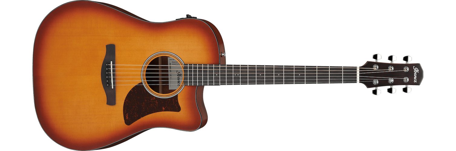 Ibanez AAD50CE Acoustic - Light Brown Sunburst Low Gloss