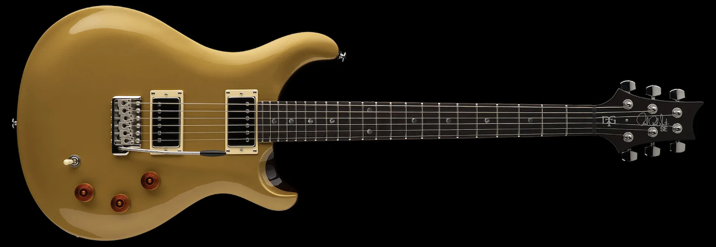 PRS SE DGT Electric Guitar - Gold Top (Moons)