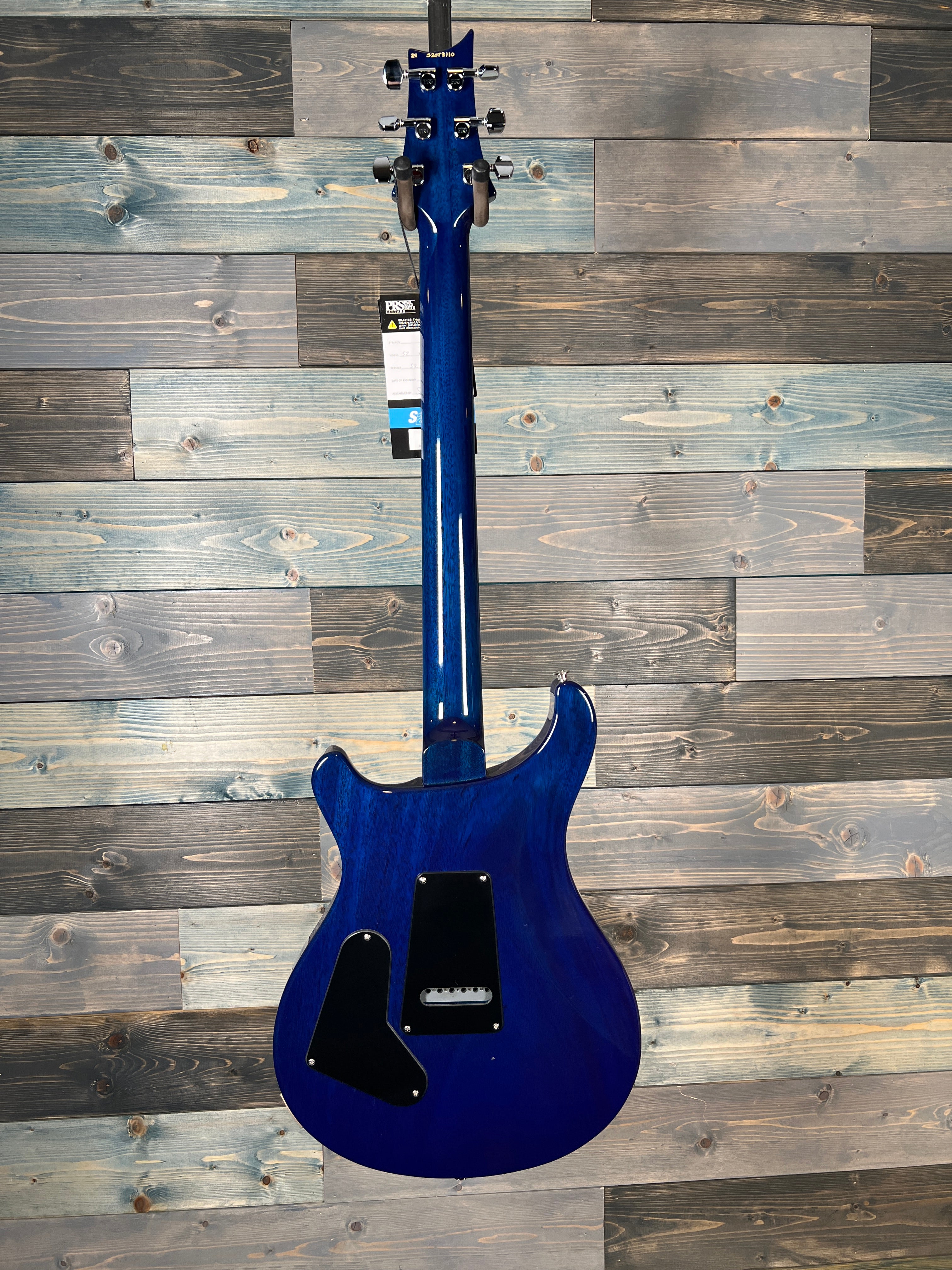 PRS S2 Custom 24 Electric Quilt top - Blue Matteo