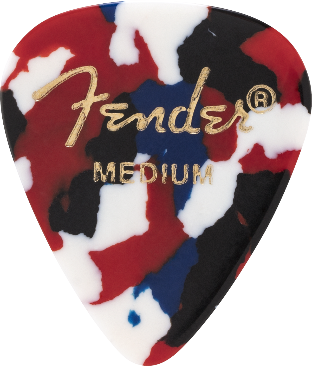 Fender Classic Celluloid Picks, 351 Shape Medium - Confetti, 12 Pack