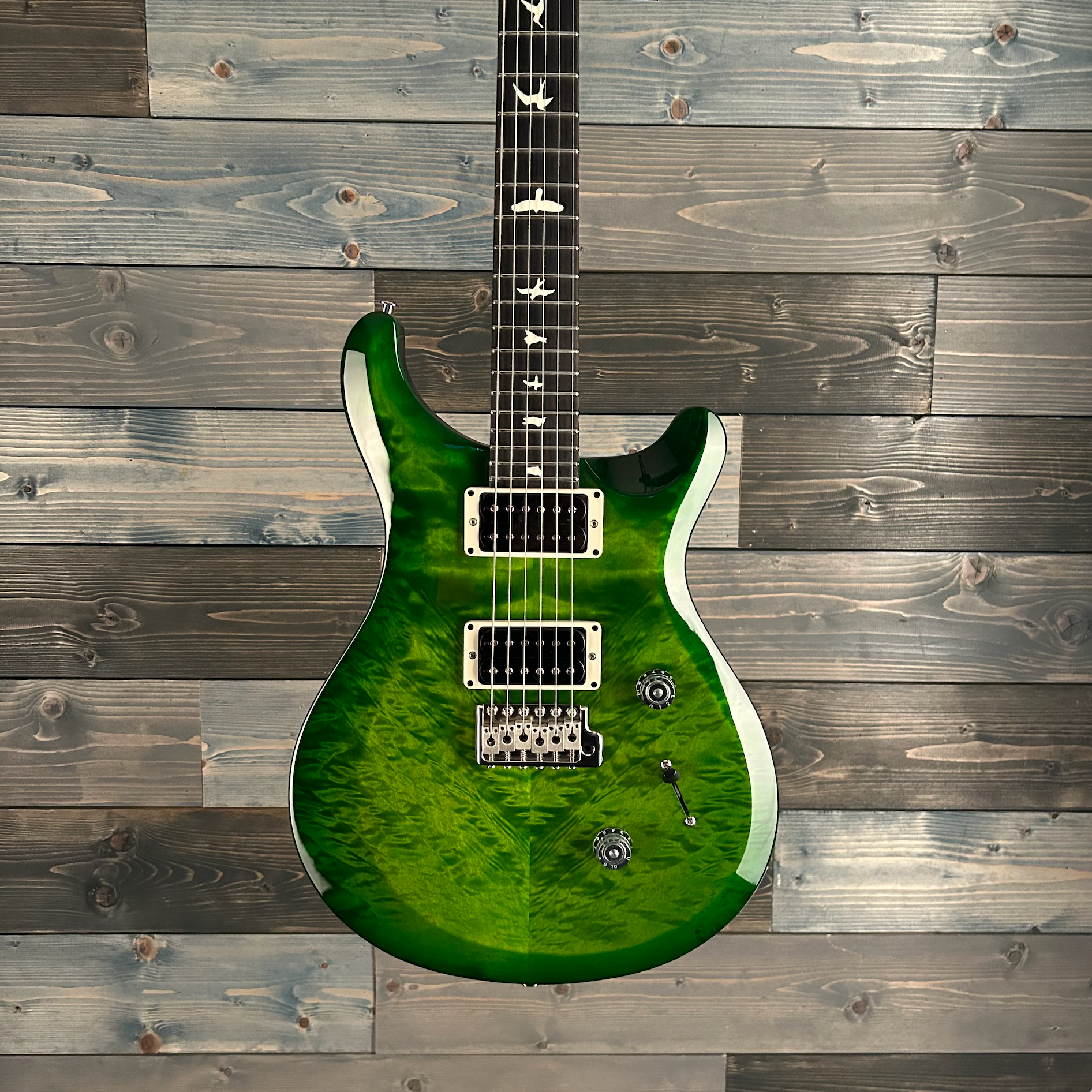 PRS S2 Custom 24 Maple Quilted (Non-10) Electric Guitar - Eriza Verde