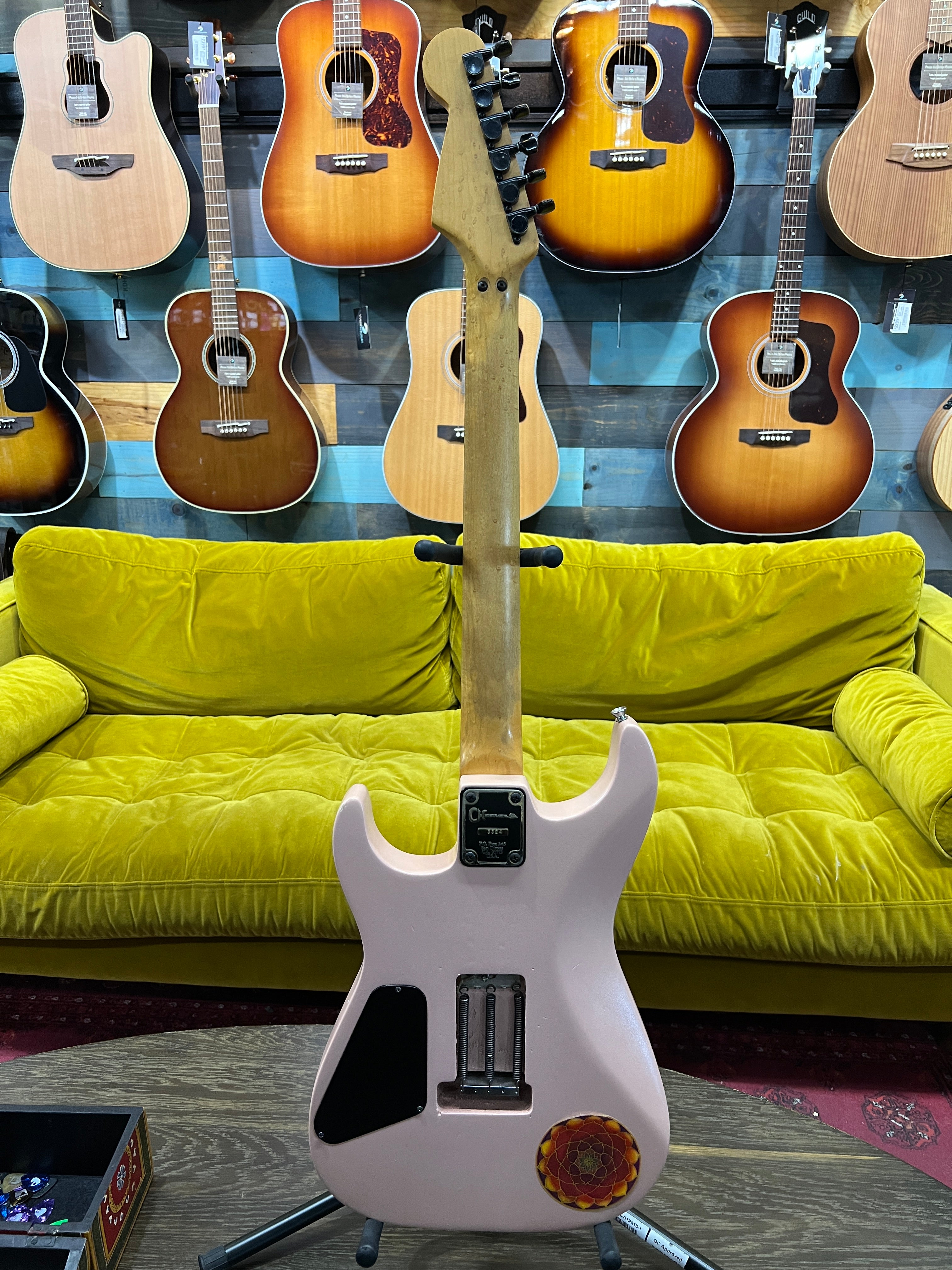 USED Pink Partscaster, Maple neck, Alder body, Floyd Rose, Seymour Duncan