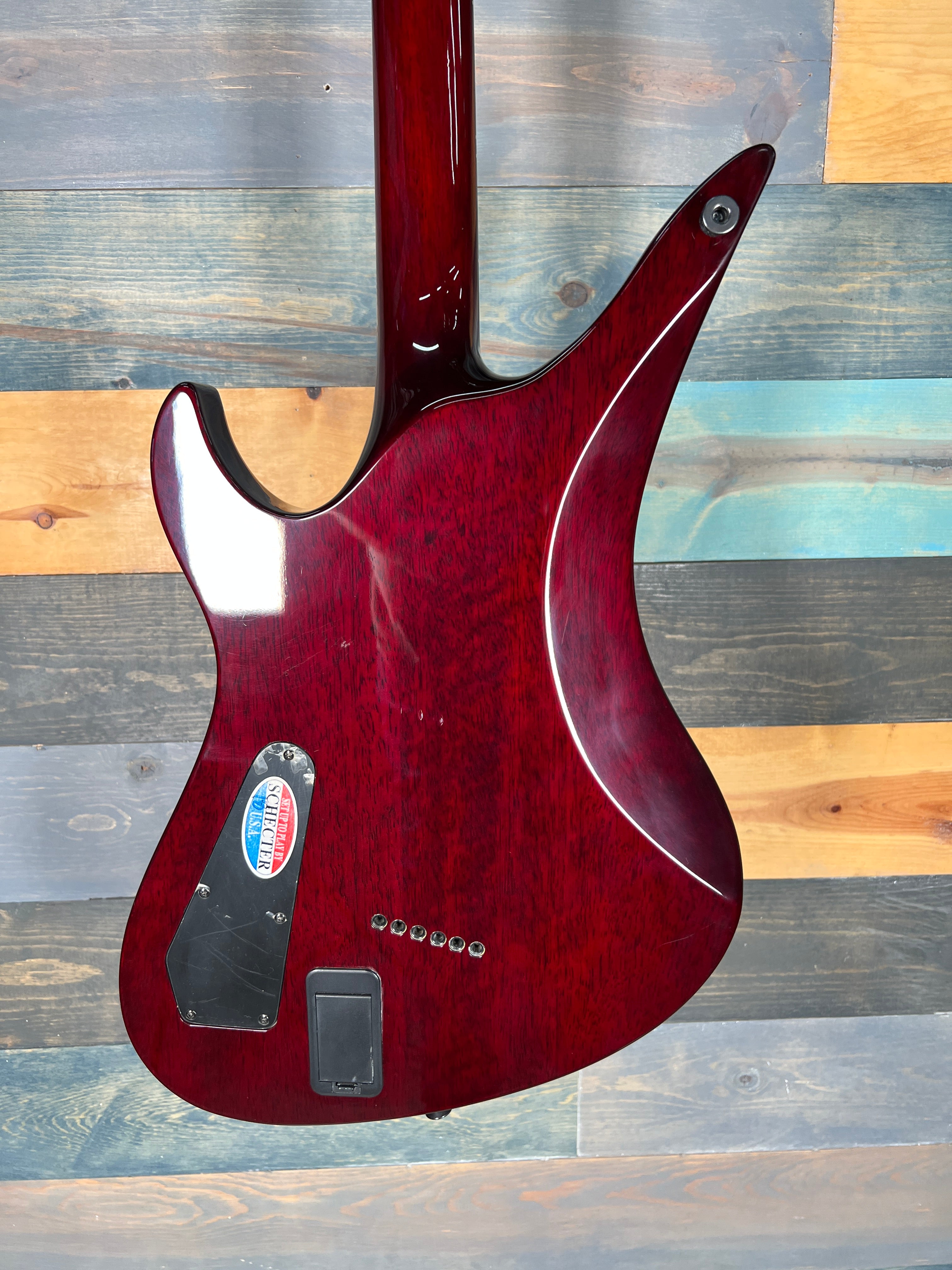 USED Schecter Hellraiser Avenger - Black Cherry