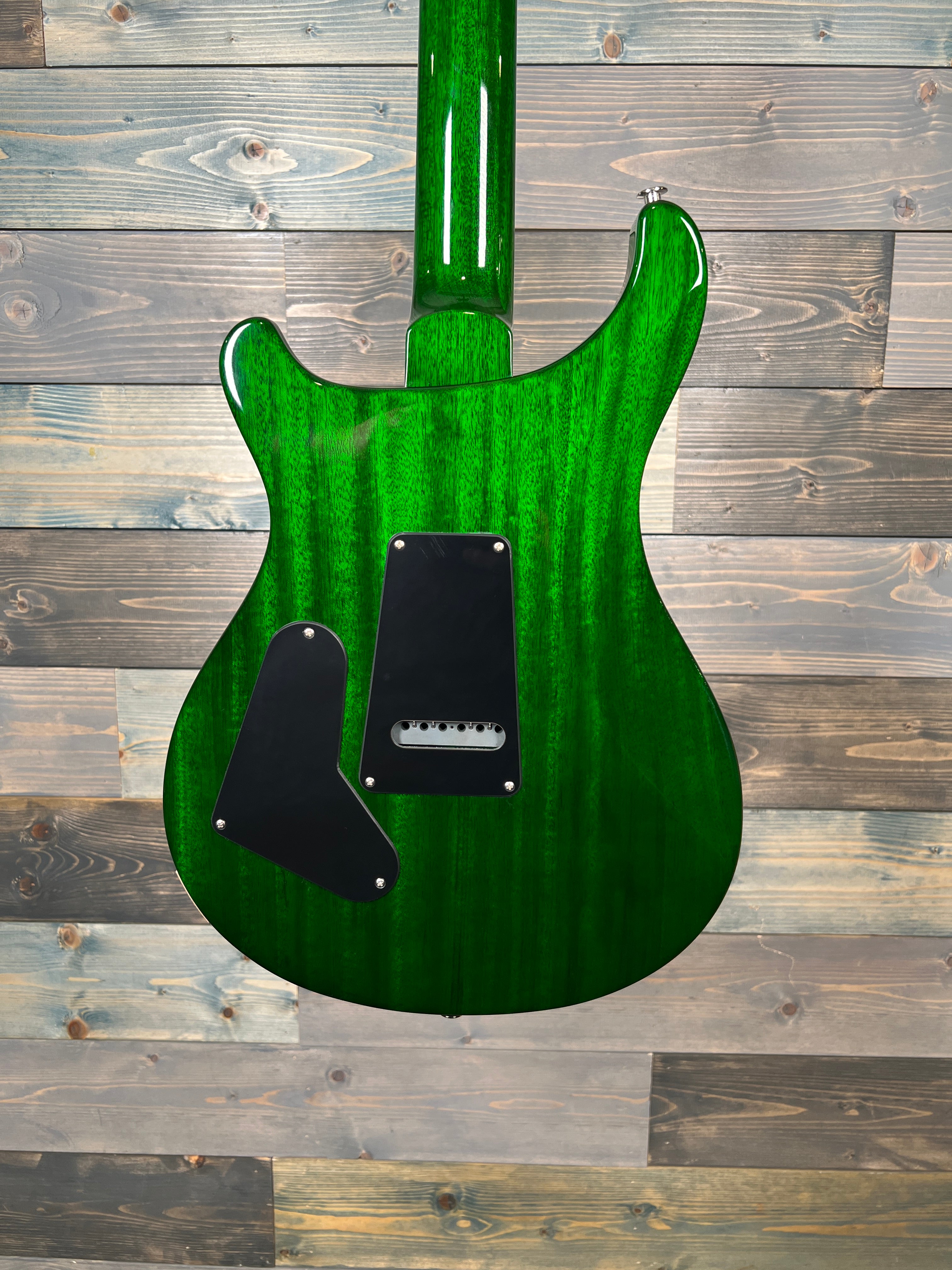 PRS S2 Custom 24 Electric Quilt Top - Faded Grey Black Green Burst