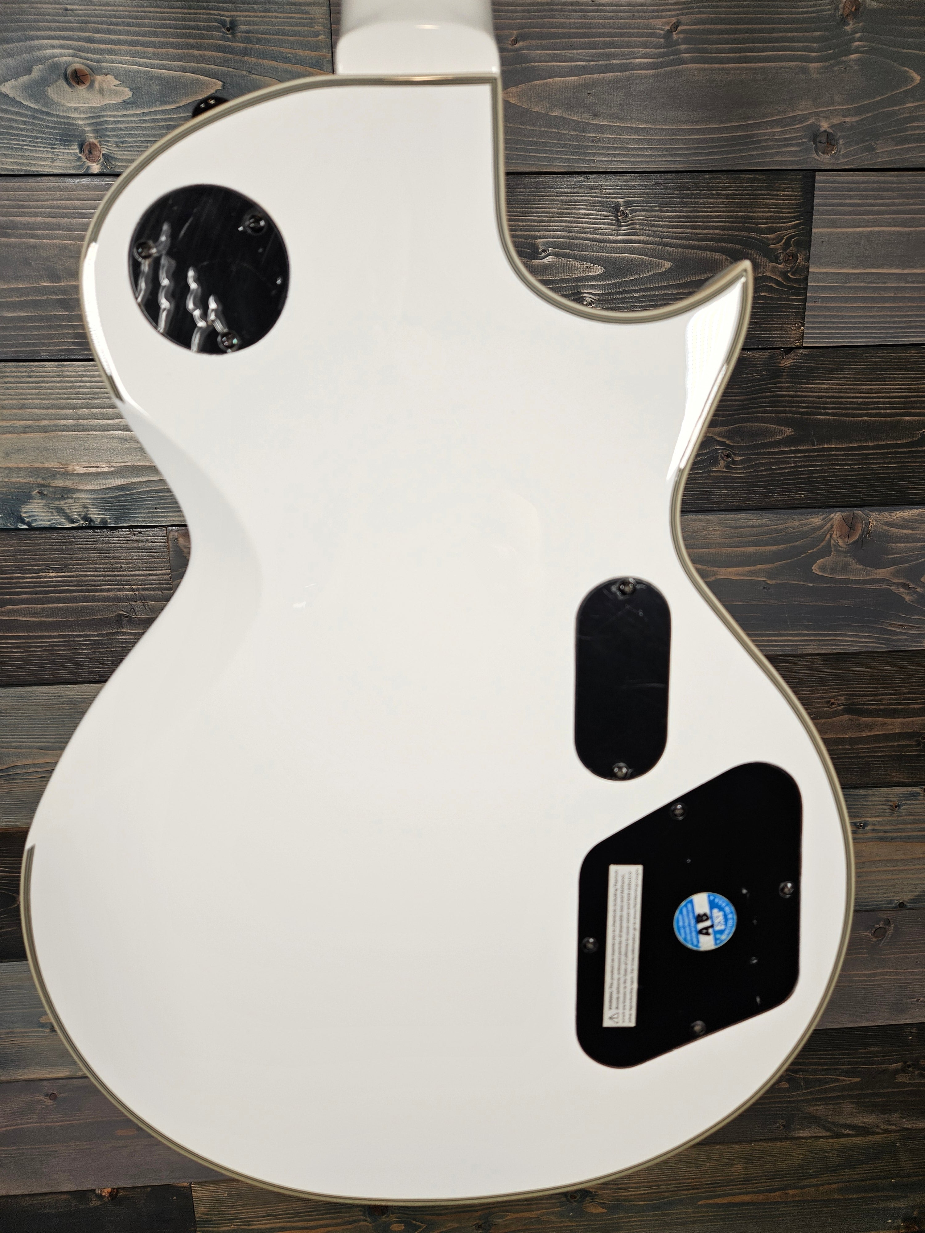 USED Left Handed ESP LTD James Hetfield Iron Cross Guitar w/Case - Snow White